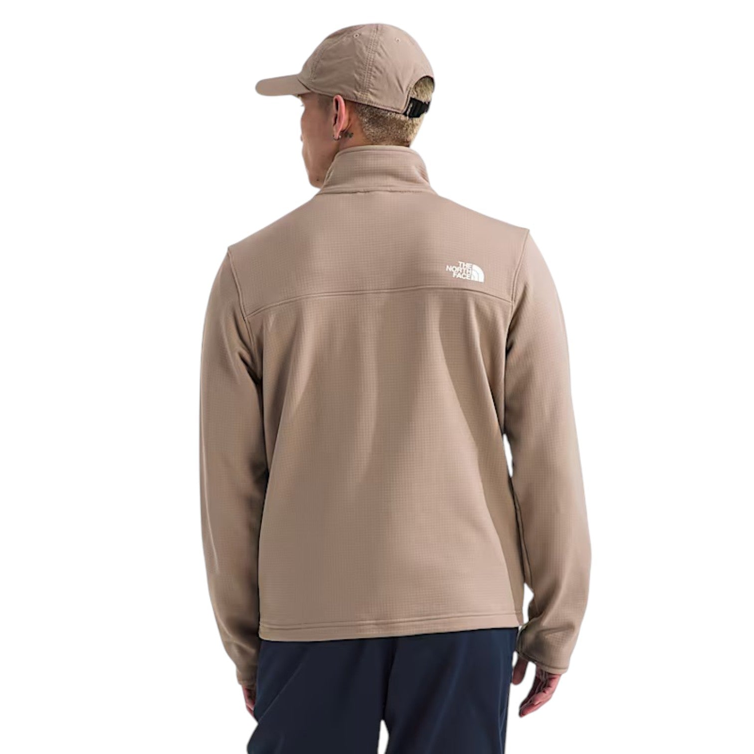 THE NORTH FACE Cedar Trail Grid Fleece ¼-Zip 'Mushroom Grey' NF0A8AZE-BOX