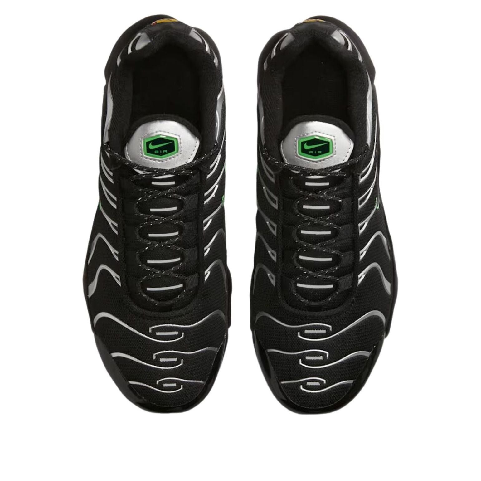(GS) Nike Air Max Plus 'Black Green Strike Metallic Silver' DR8002-001