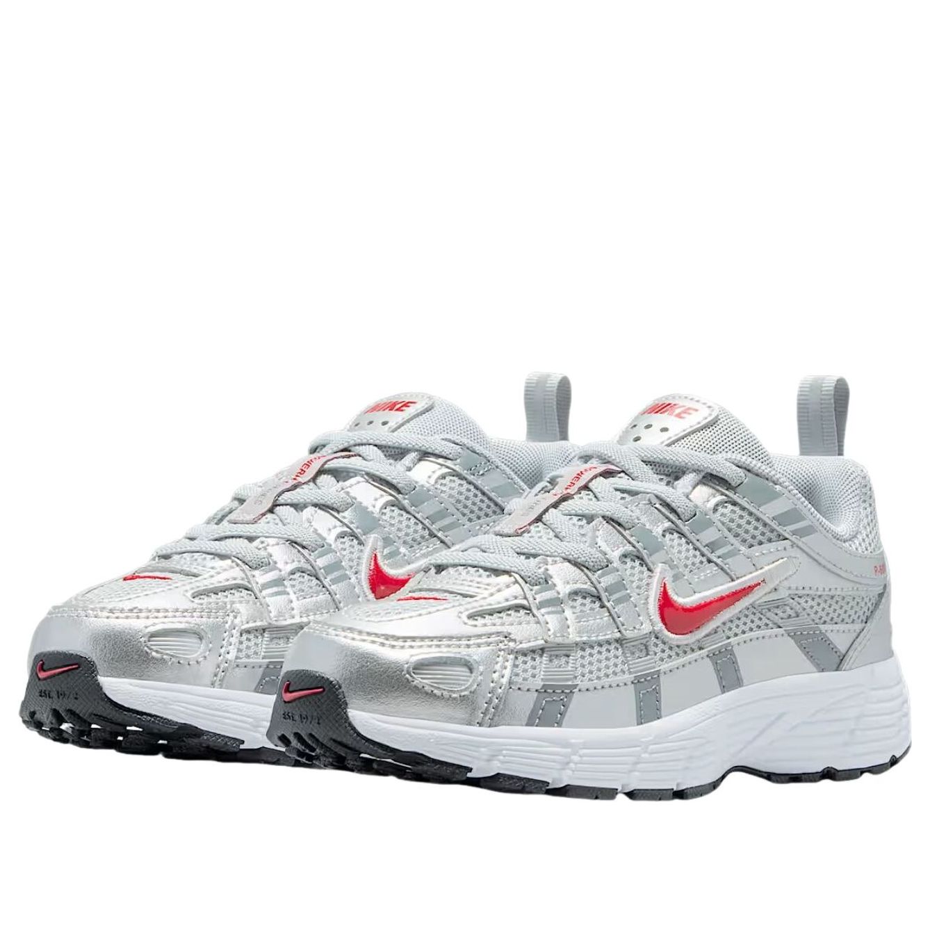 (PS) Nike P-6000 'Metallic Silver Cool Gray Fitness Red' IO4647-016