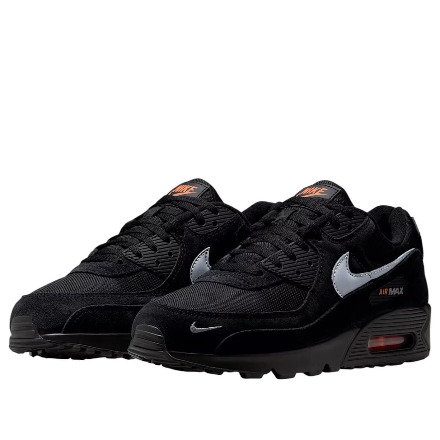 Nike Air Max 90 'Black Total Orange Metallic Cool Grey' DO6706-010