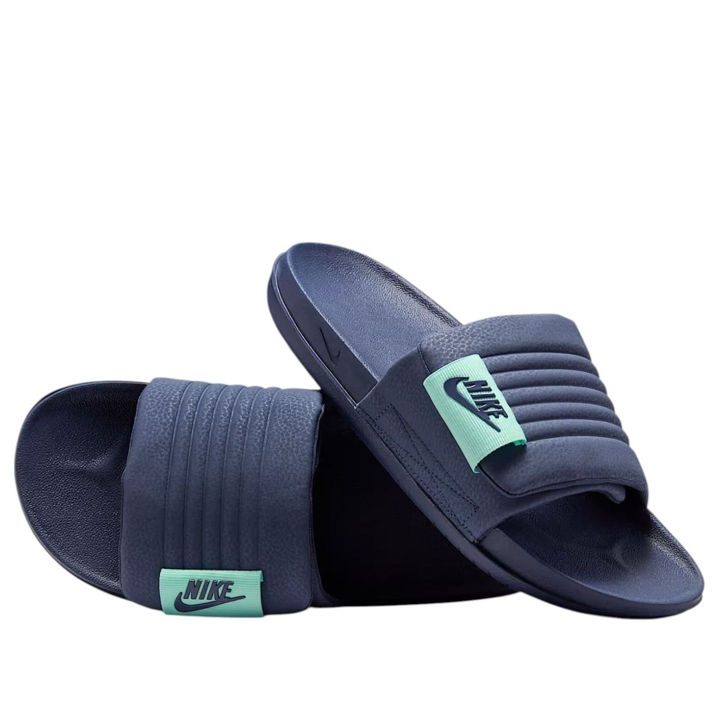 Nike Off-Court Adjust Slides 'Midnight Navy Mint Foam' DQ9624-401