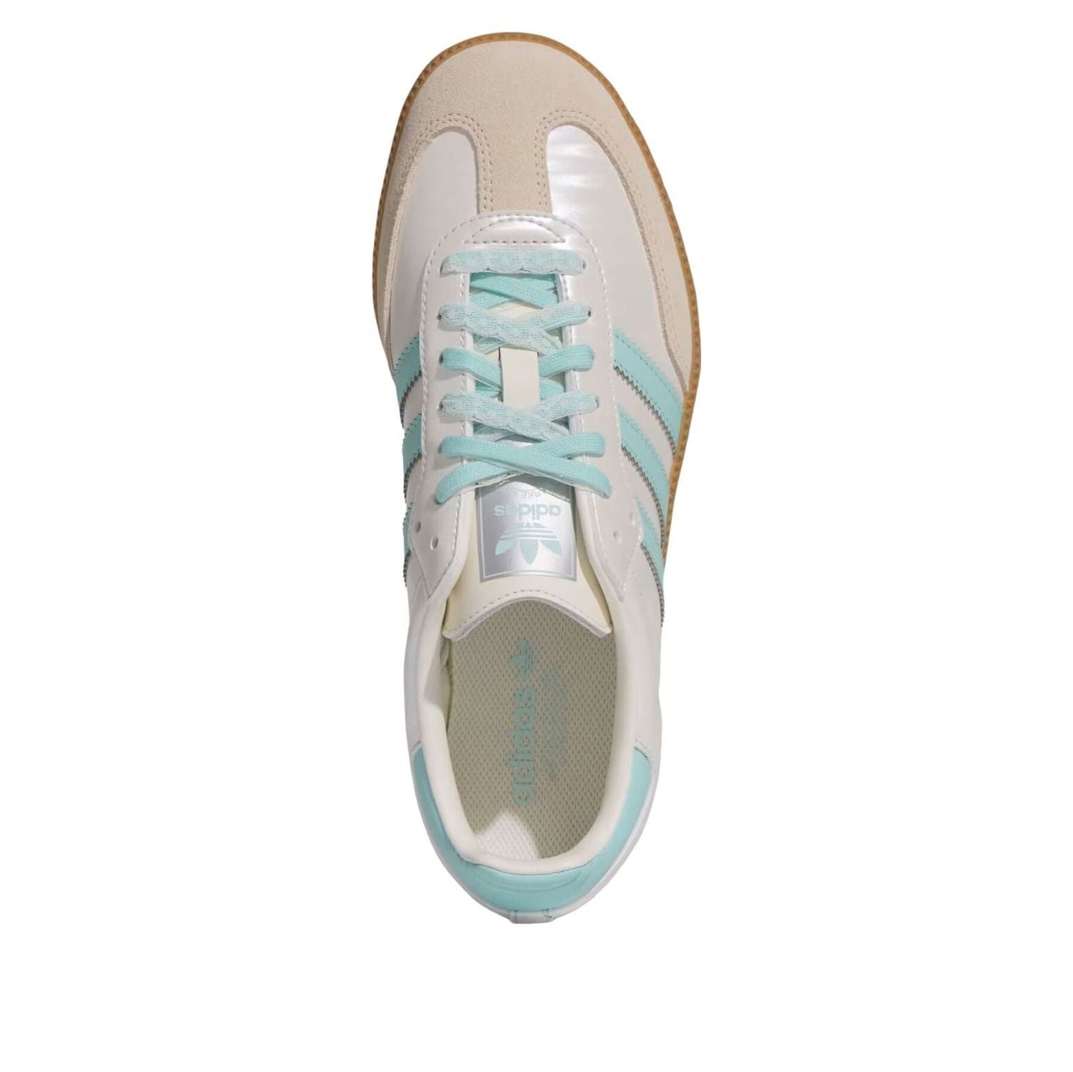 (WMNS) adidas Samba 'Off White Semi Flash Aqua' KJ4304
