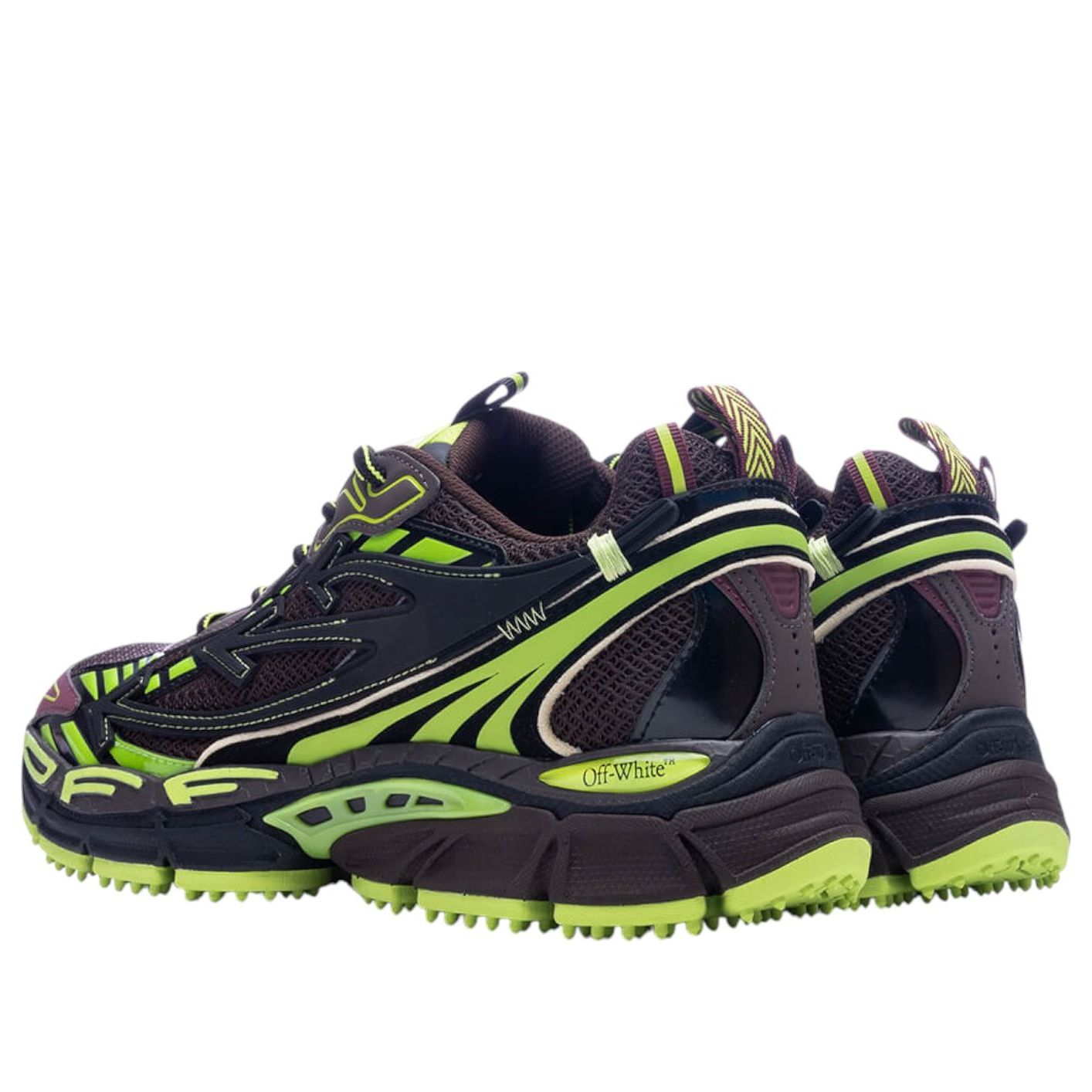 OFF-WHITE Be Right Back 'Chocolate Brown Green' OMIA295W24FAB0016070
