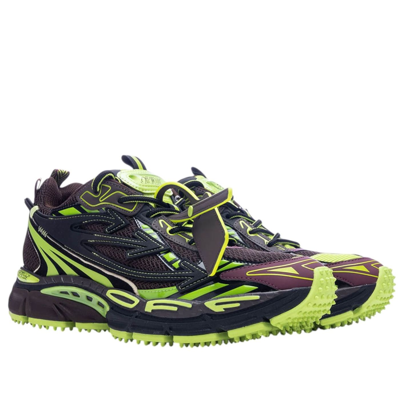 OFF-WHITE Be Right Back 'Chocolate Brown Green' OMIA295W24FAB0016070