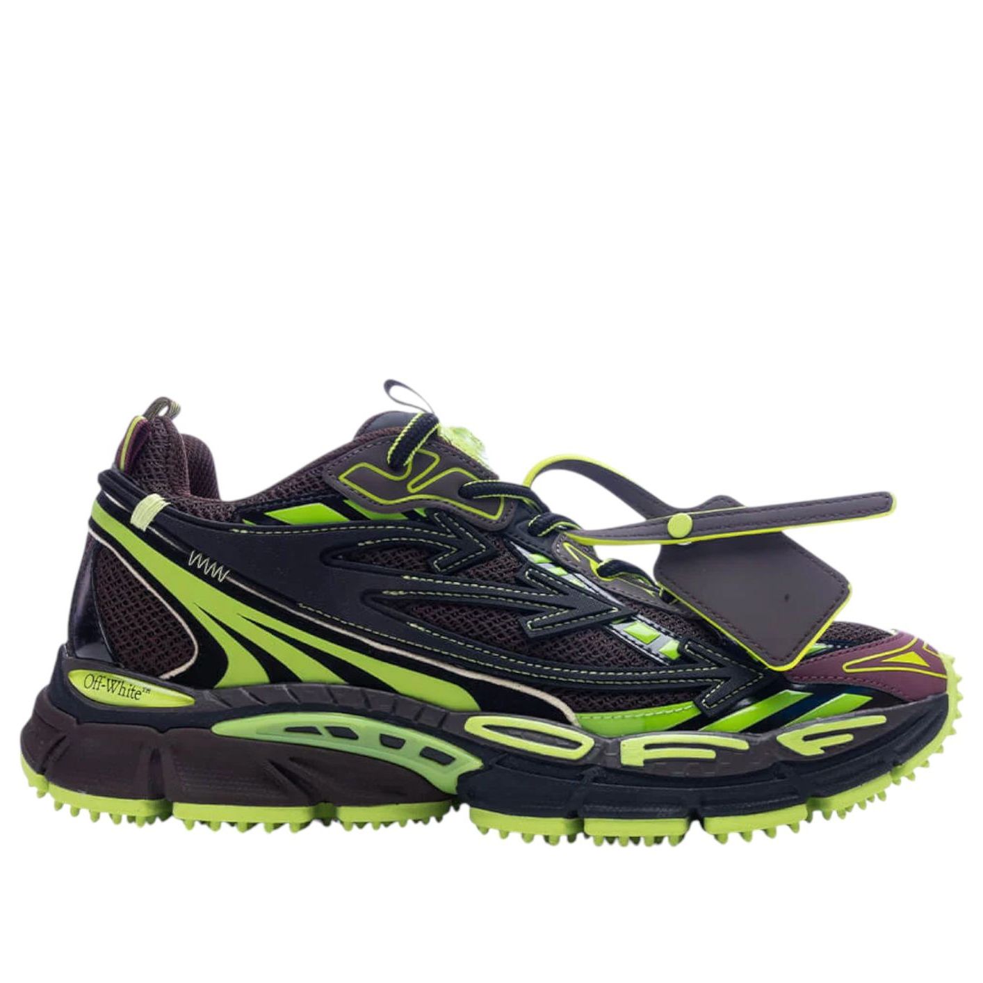 OFF-WHITE Be Right Back 'Chocolate Brown Green' OMIA295W24FAB0016070