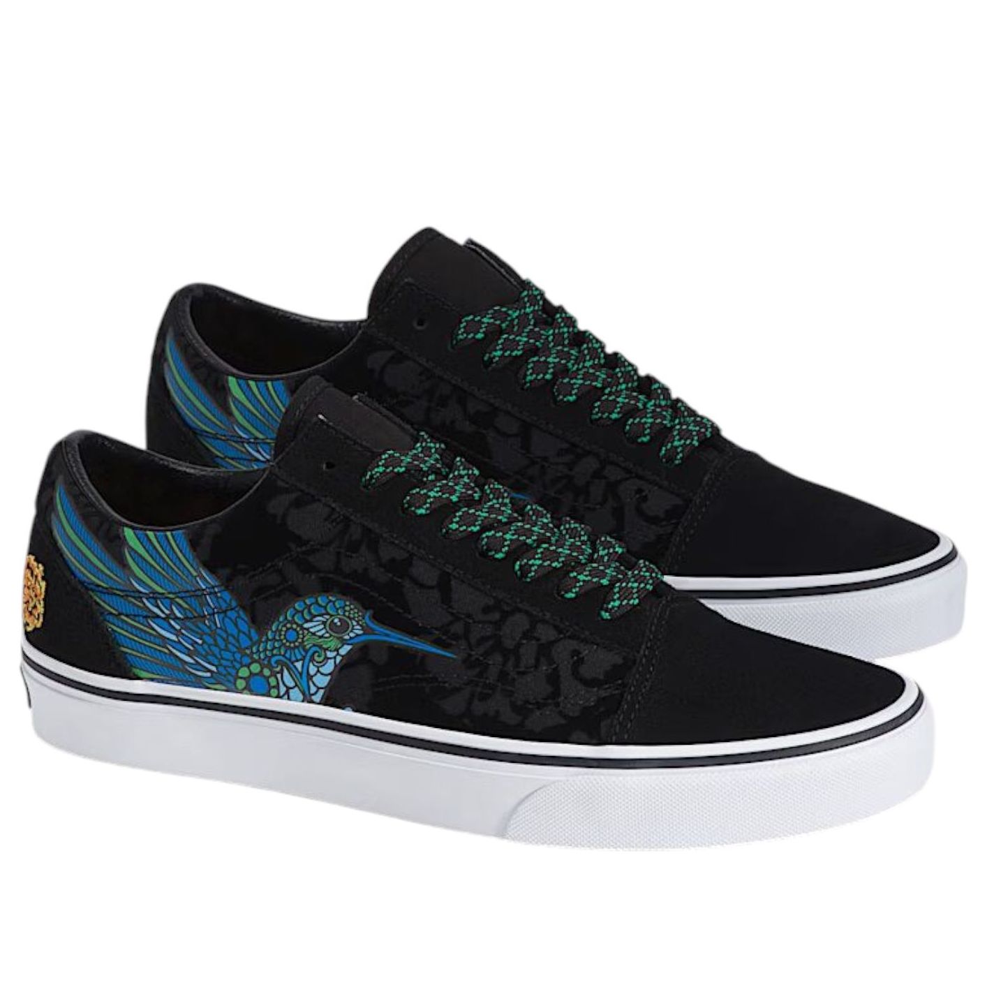 Vans Old Skool Dia de los Muertos 'Black Blue Green' VN000E9TGHW