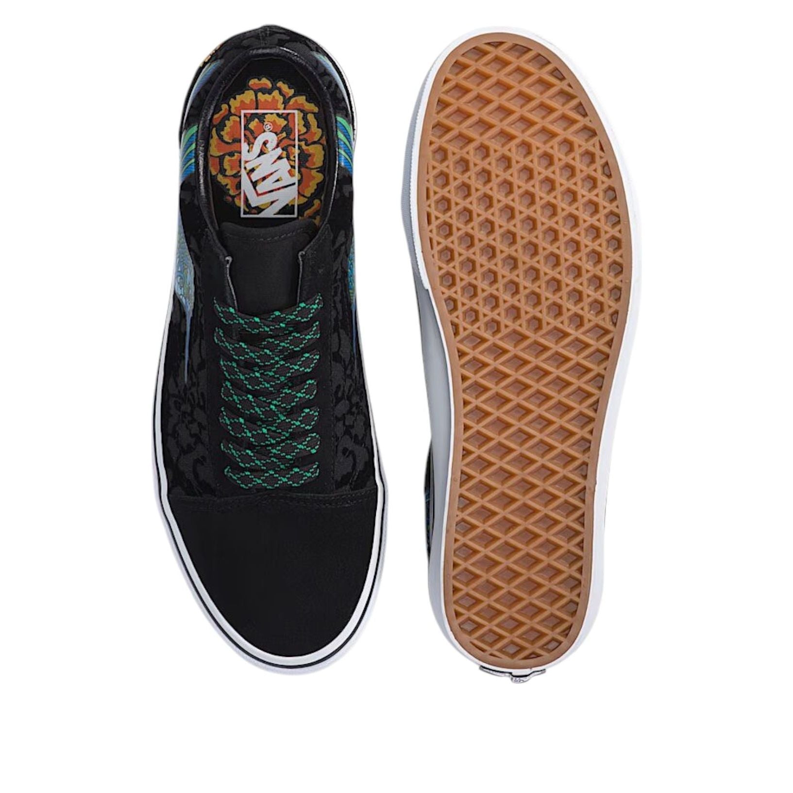 Vans Old Skool Dia de los Muertos 'Black Blue Green' VN000E9TGHW