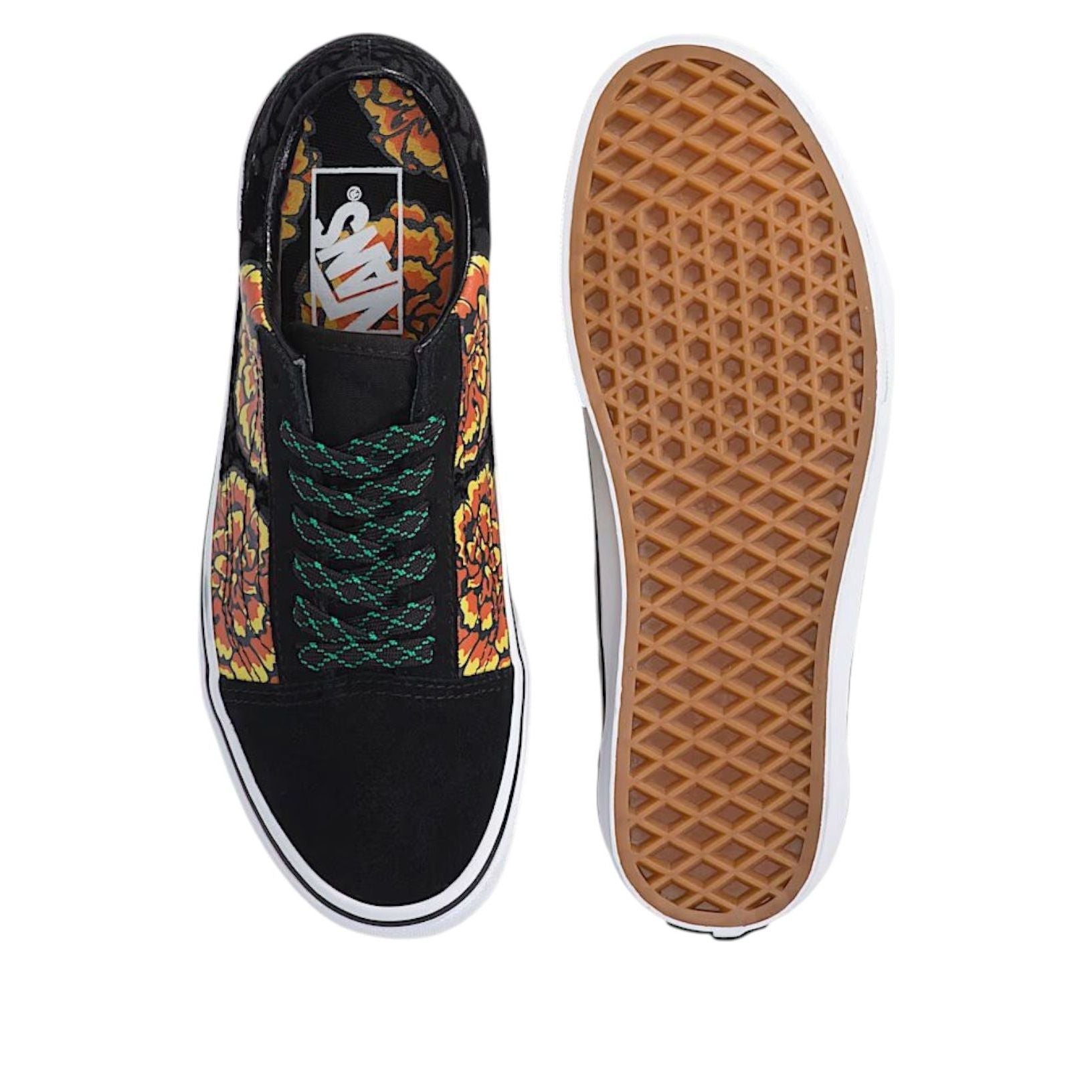Vans Old Skool Dia de los Muertos 'Black Yellow Orange' VN000E8WGIN