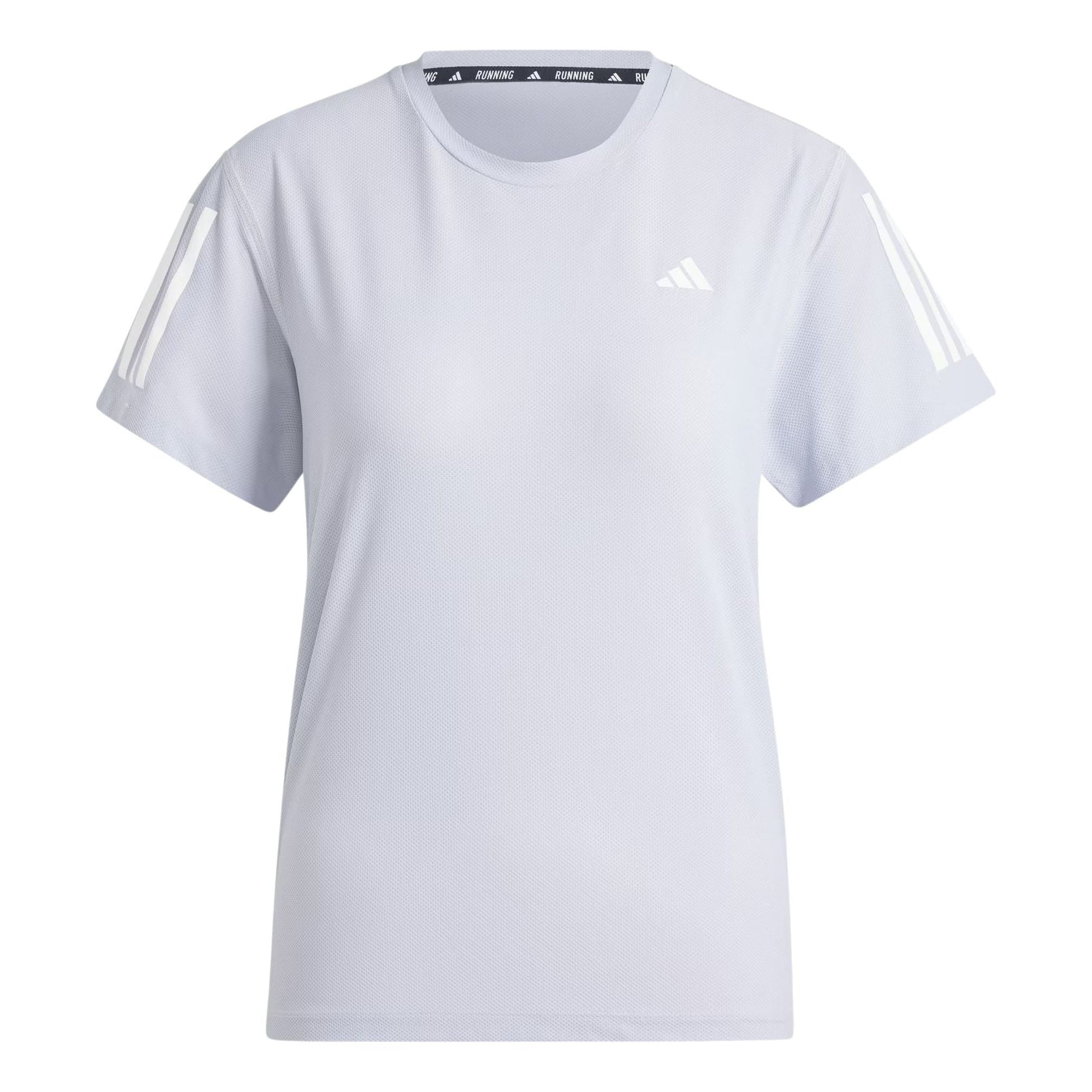 (WMNS) adidas Own The Run T-shirt Asia Sizing 'Halo Silver' IP2041