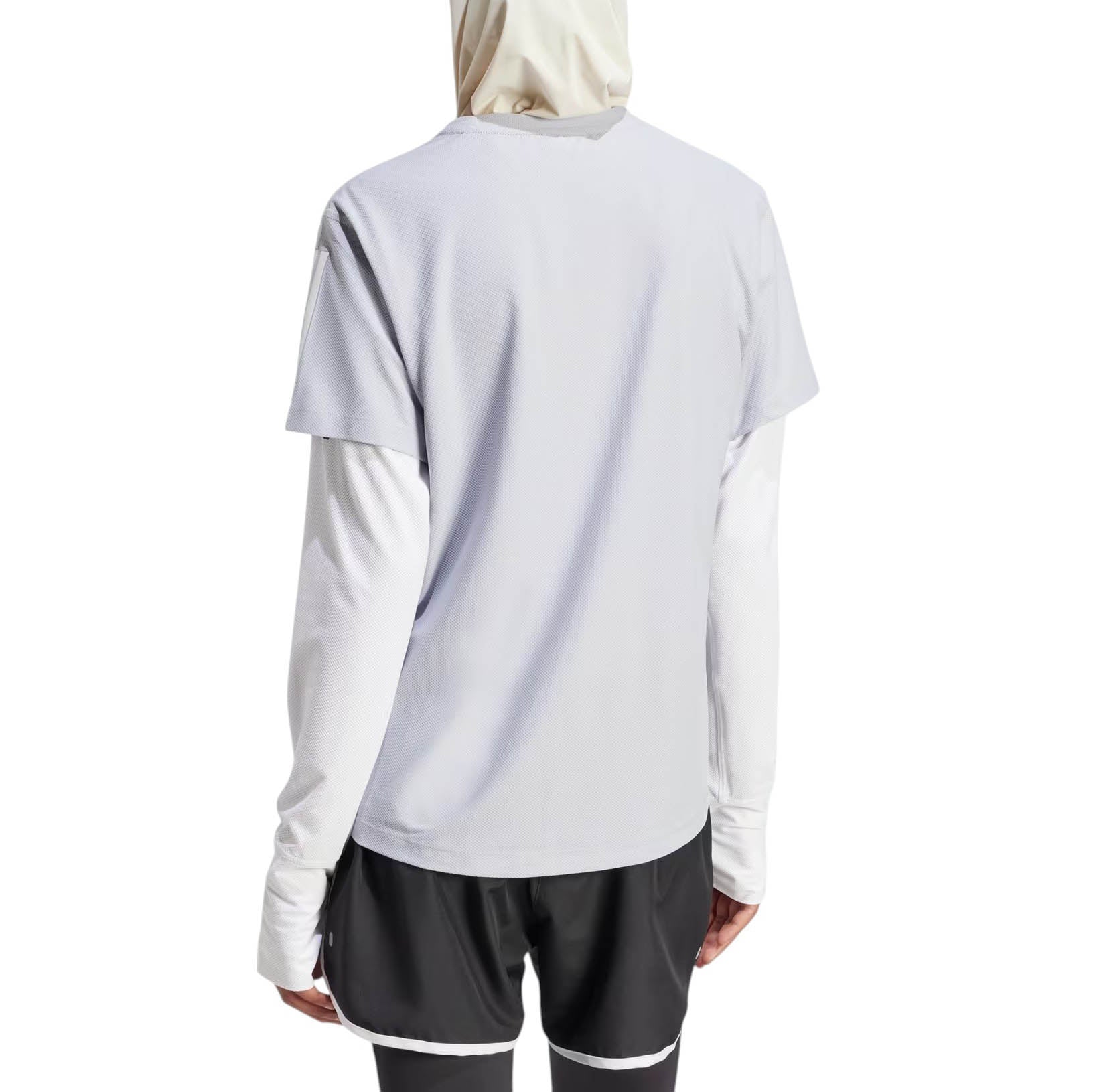 (WMNS) adidas Own The Run T-shirt Asia Sizing 'Halo Silver' IP2041