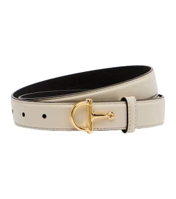 (WMNS) Gucci 26 Thin Belt with Half-Horsebit Buckle 'White' 836993-AAEC2-9540