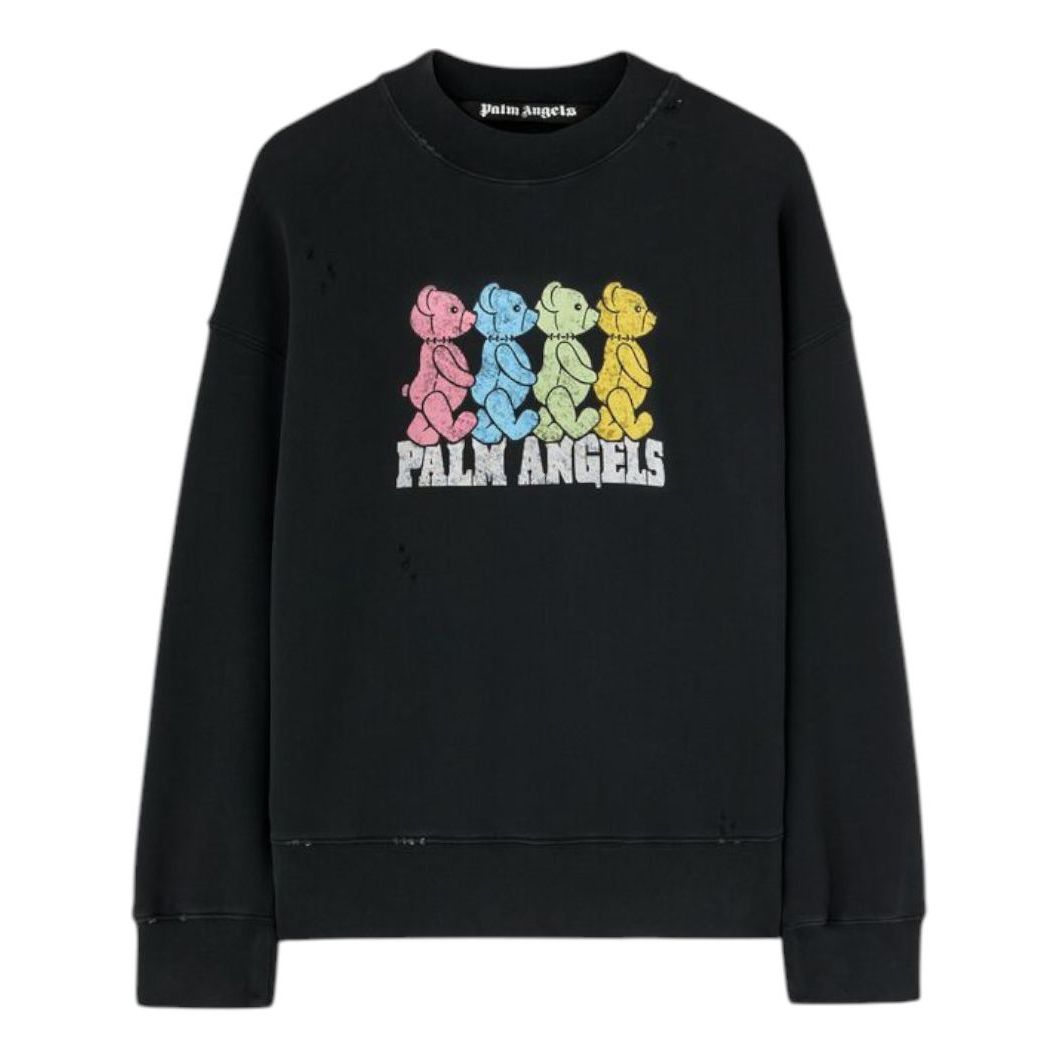 Palm Angels Crossroads Bears Crew 'Black' PMBA026S25FLE0041084