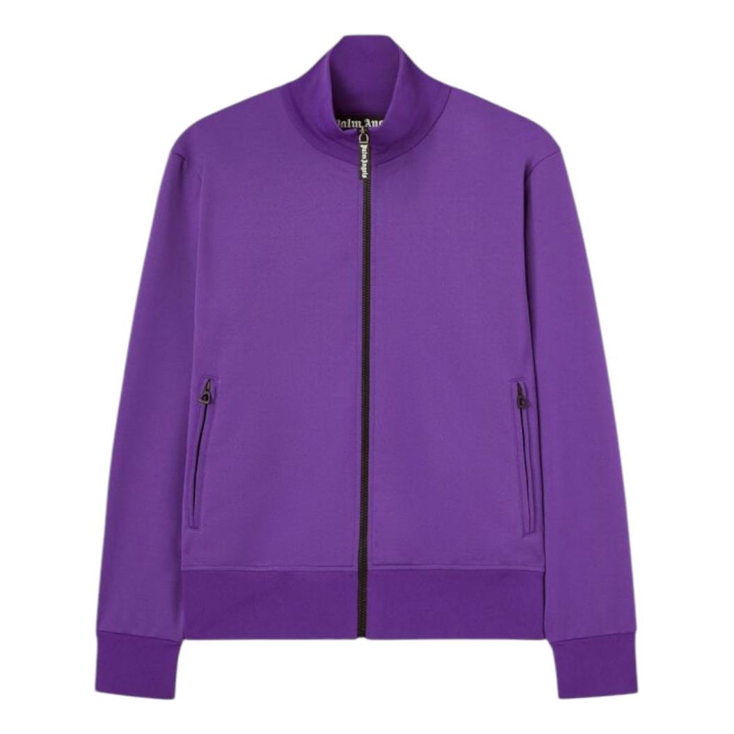 Palm Angels Back Curved Logo Track Jacket 'Purple' PMBD089S25FAB0013703