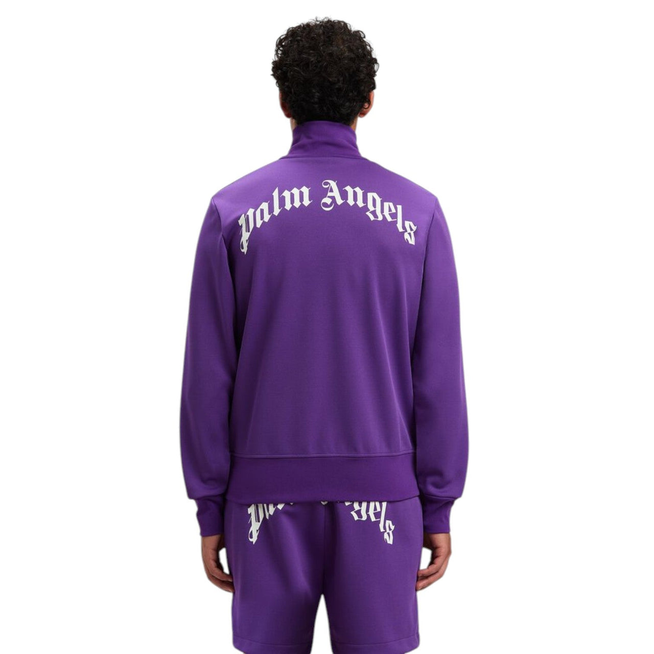 Palm Angels Back Curved Logo Track Jacket 'Purple' PMBD089S25FAB0013703