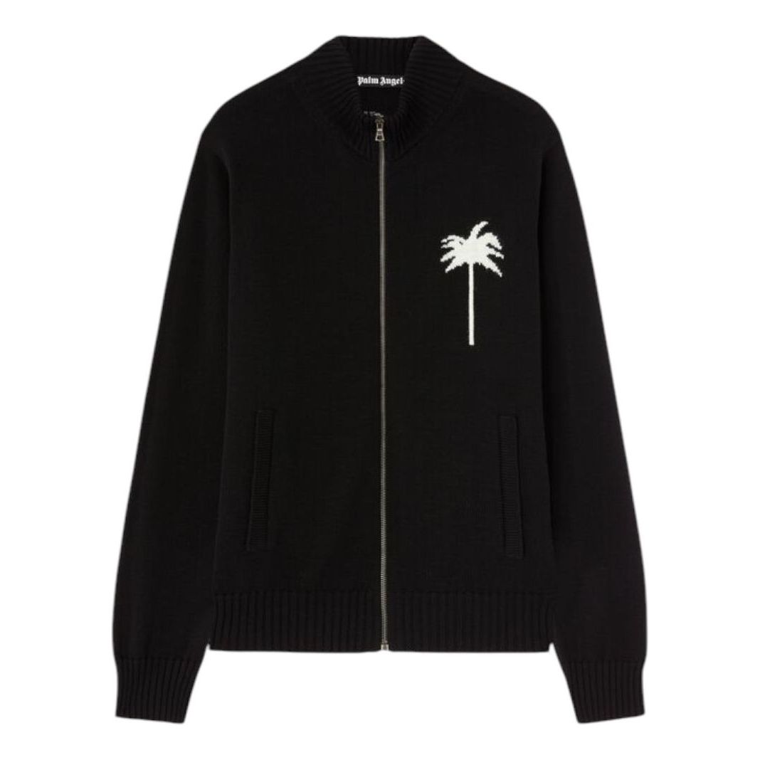 Palm Angels Palm Knit Track Top 'Black' PMHA061S25KNI0011003