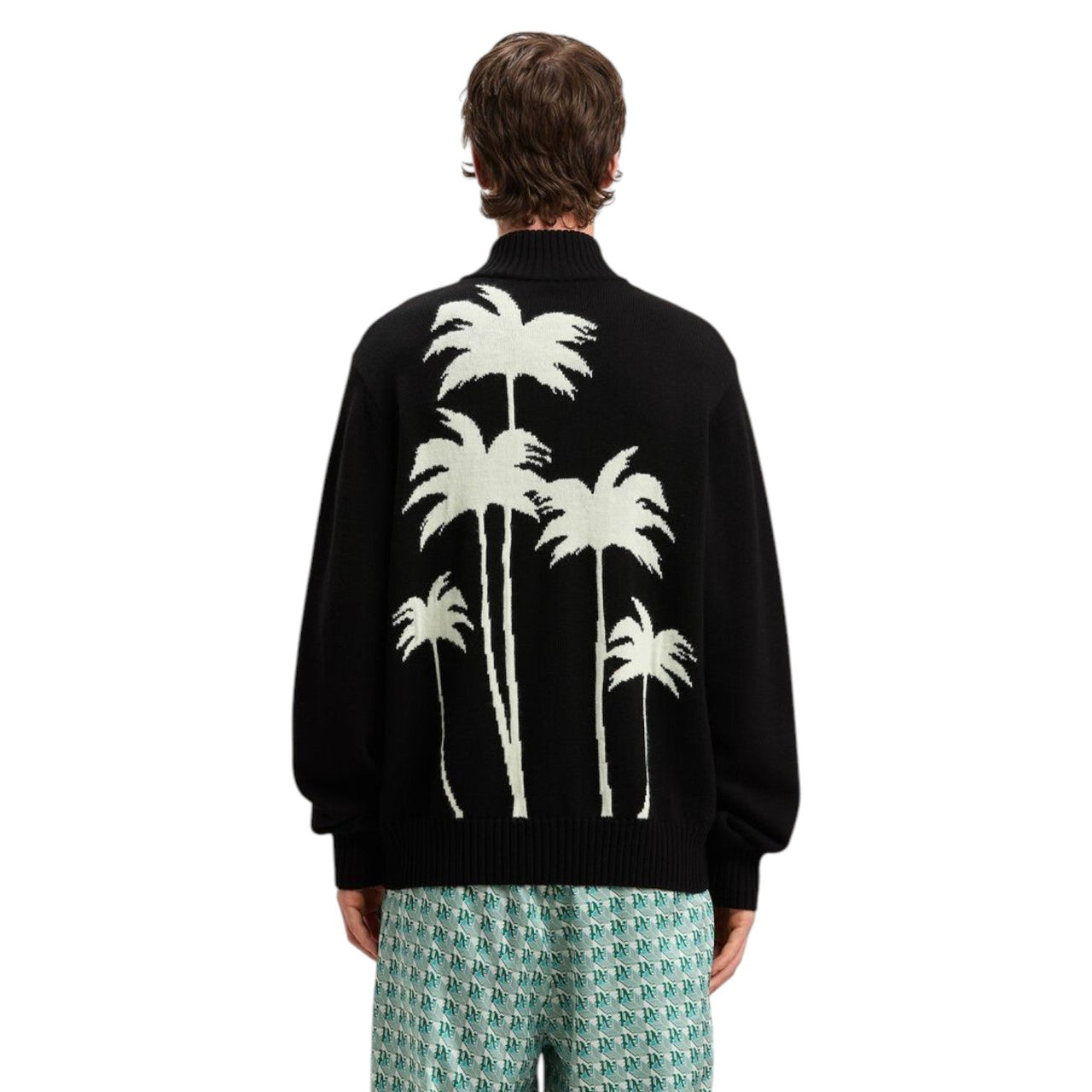 Palm Angels Palm Knit Track Top 'Black' PMHA061S25KNI0011003
