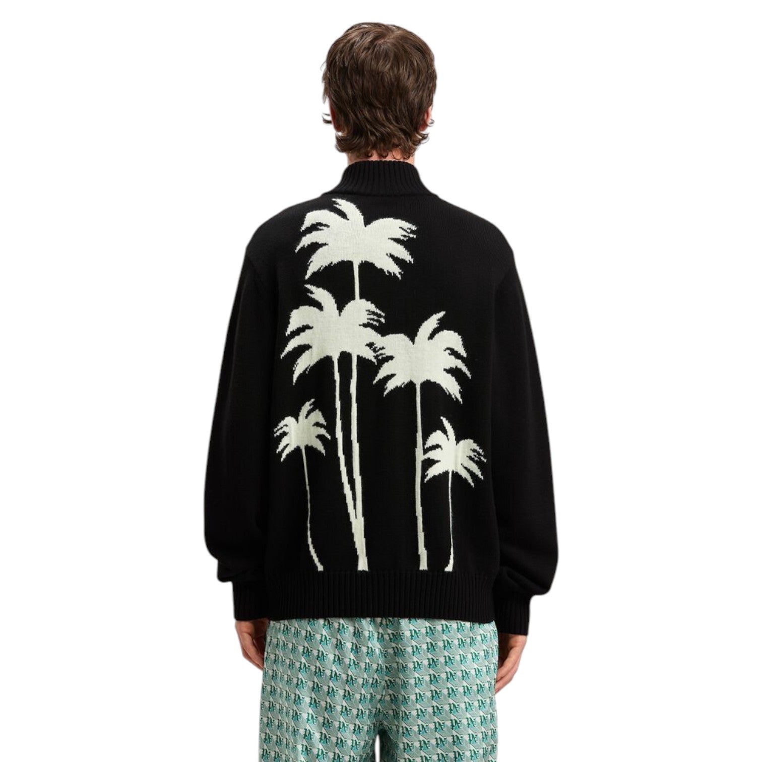 Palm Angels Palm Knit Track Top 'Black' PMHA061S25KNI0011003