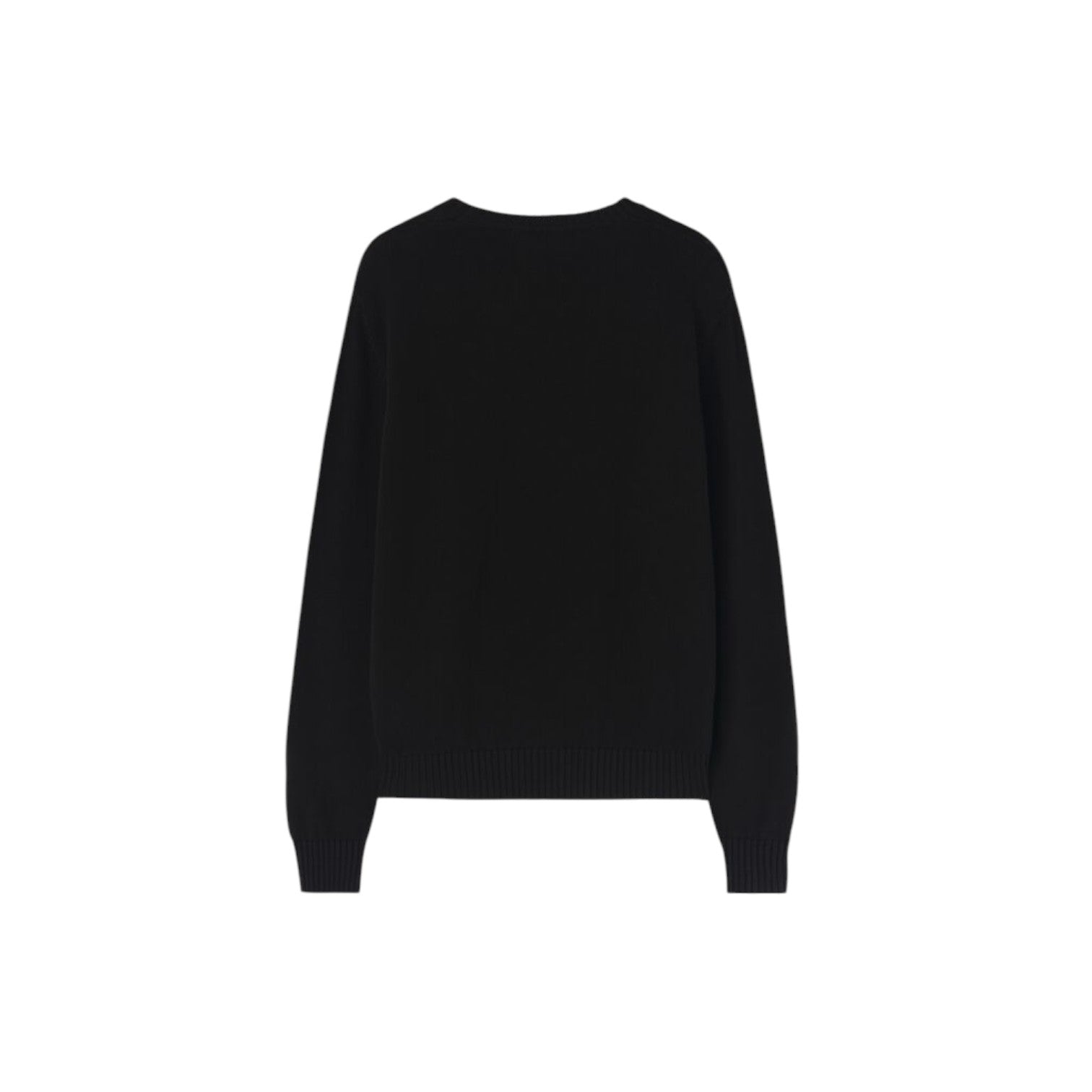 Palm Angels Classic Logo Embroidery Sweater 'Black Off White' PMHE027C99KNI0021003