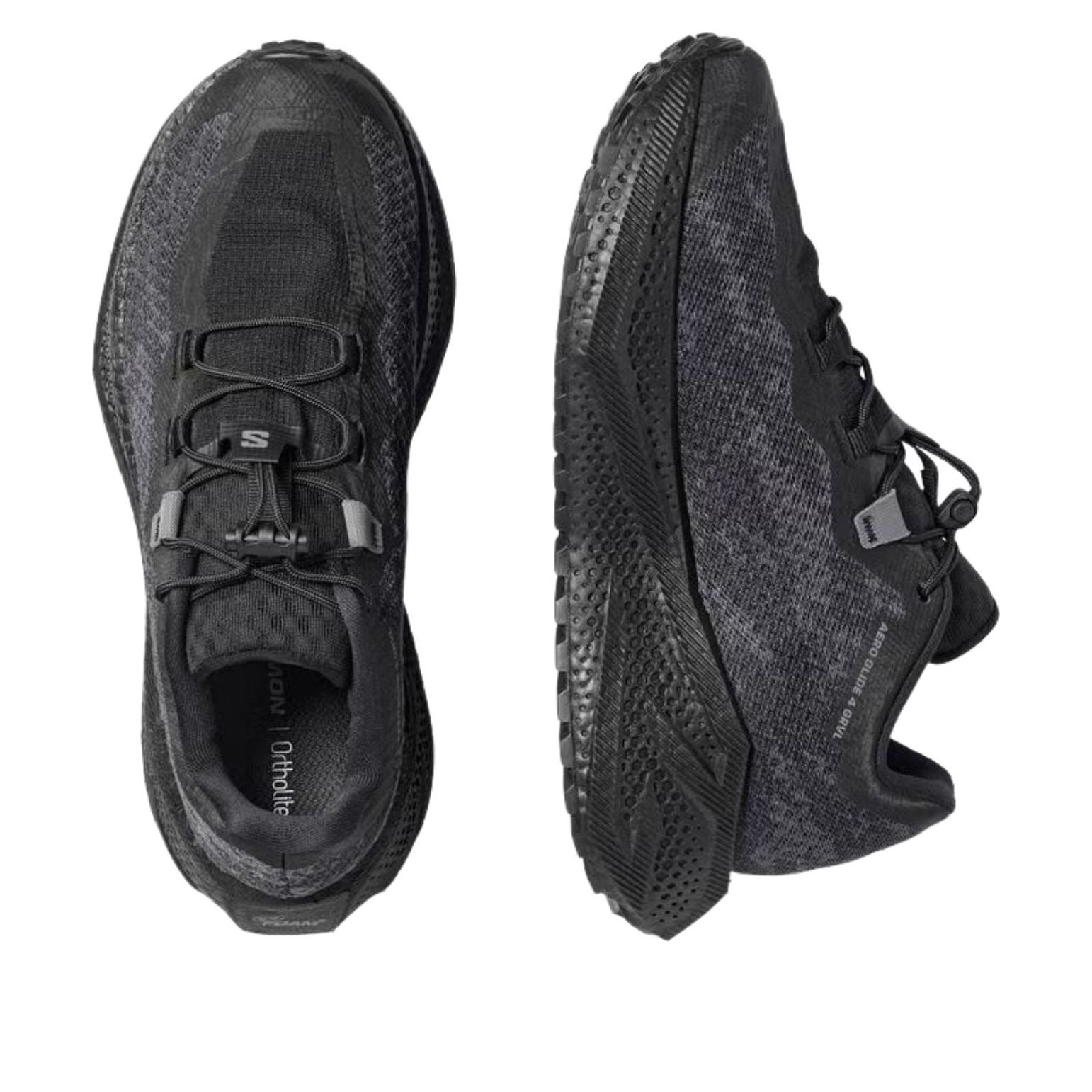 (WMNS) SALOMON Areo Glide 4 GRVL 'Black Asphalt' 491751