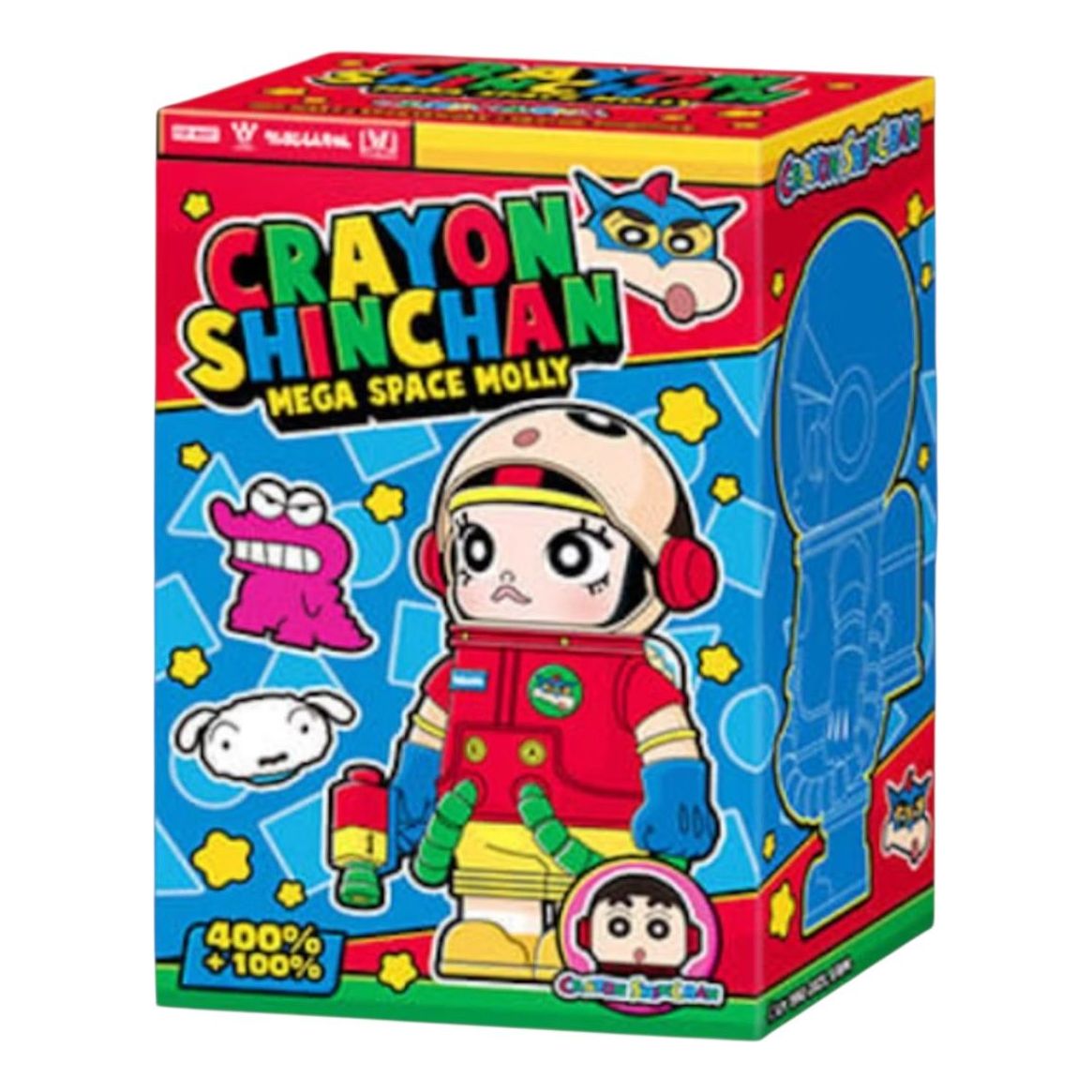 Pop Mart Mega Space Molly Crayon Shinchan Blind Box 100% & 400% Set (1 Blind Box) PPMT-2507-0010-1B