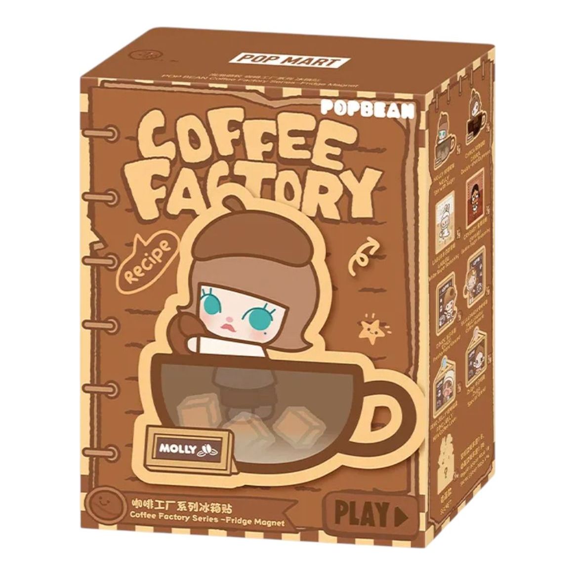 Pop Mart Pop Bean Coffee Factory Fridge Magnet Sealed Case (1 Blind Box) PPMT-2508-0039-1B