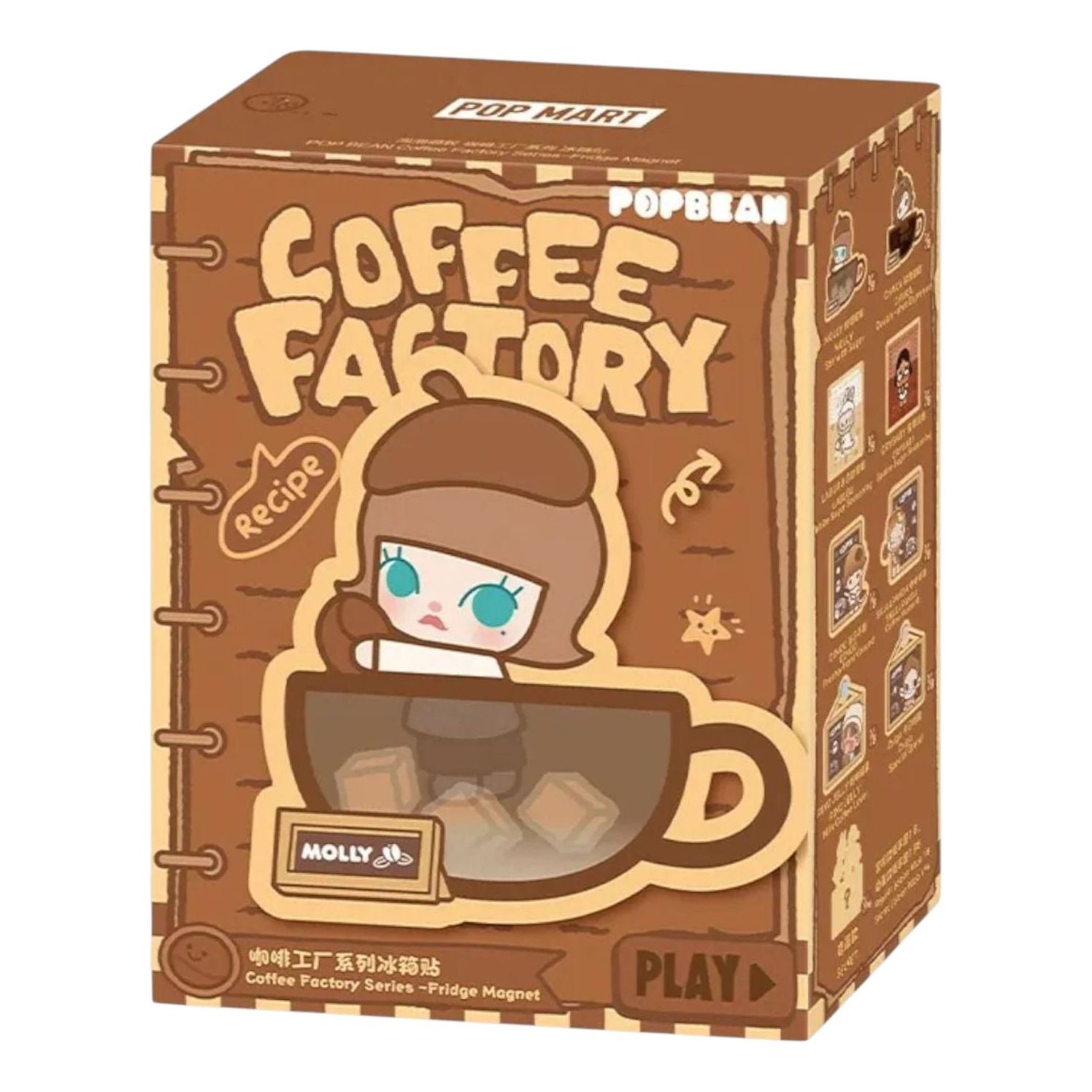 Pop Mart Pop Bean Coffee Factory Fridge Magnet Sealed Case (1 Blind Box) PPMT-2508-0039-935386178