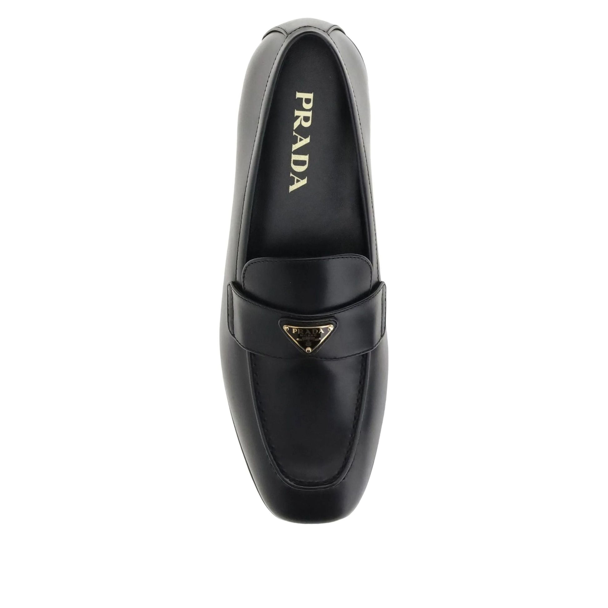 (WMNS) PRADA FW25 Triangle Logo Loafer 'Black' 1D147O-070-F0002