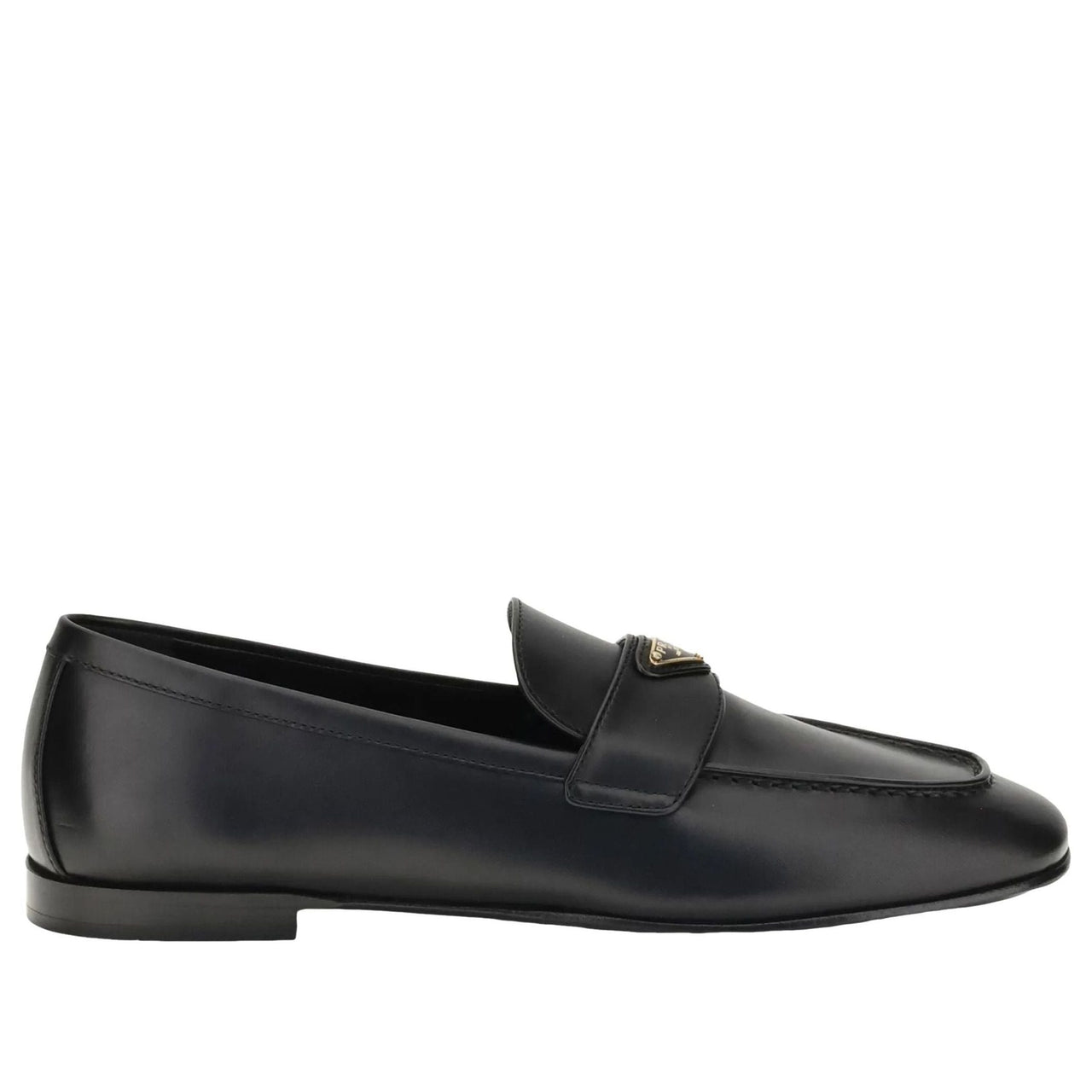 (WMNS) PRADA FW25 Triangle Logo Loafer 'Black' 1D147O-070-F0002