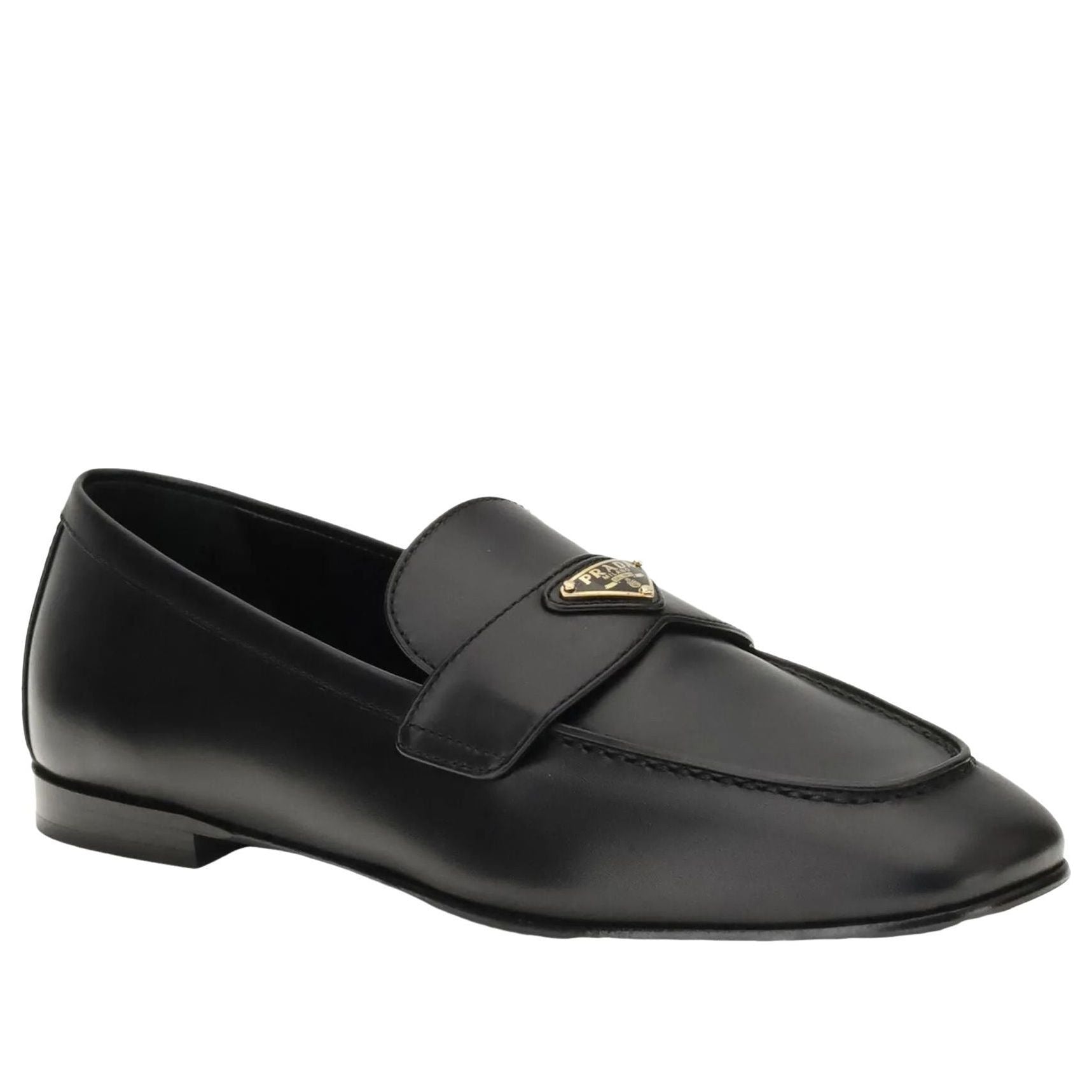 (WMNS) PRADA FW25 Triangle Logo Loafer 'Black' 1D147O-070-F0002
