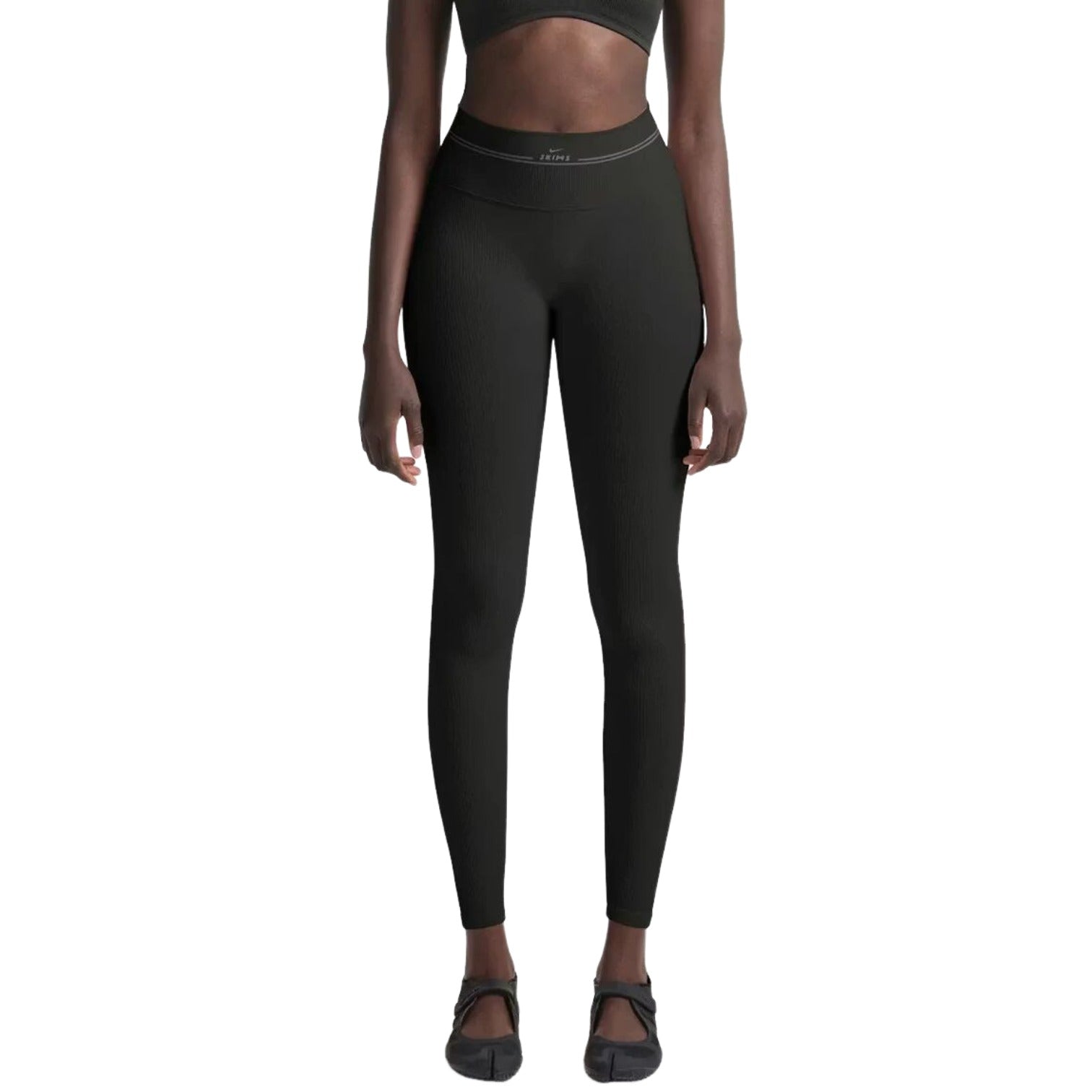 (WMNS) Nike x SKIMS Ribbed Seamless 26" Legging 'Obsidian' PTLEG10262W-OAR