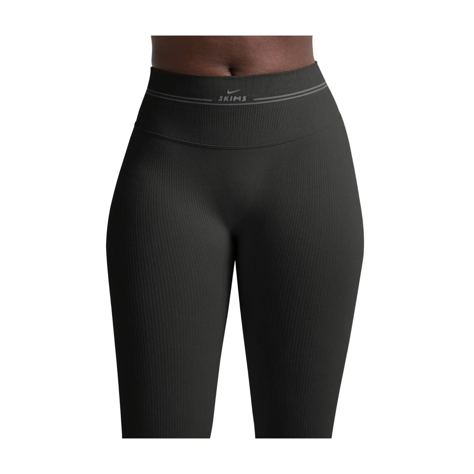 (WMNS) Nike x SKIMS Ribbed Seamless 26" Legging 'Obsidian' PTLEG10262W-OAR