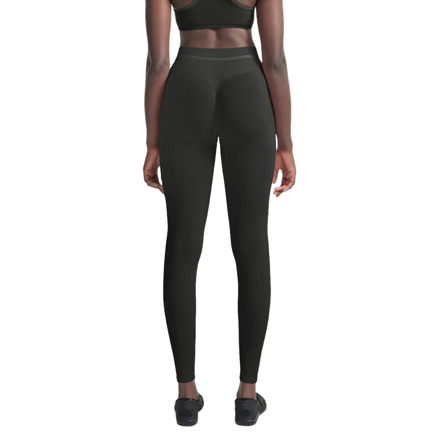(WMNS) Nike x SKIMS Ribbed Seamless 26" Legging 'Obsidian' PTLEG10262W-OAR