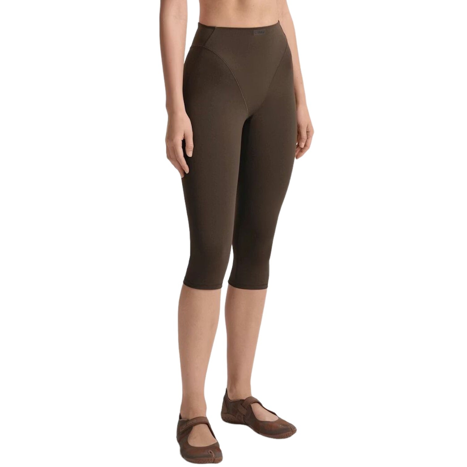 (WMNS) Nike x SKIMS Matte 17" V-Line Crop Legging 'Dark Sepia' PTLEG9494W-DSP