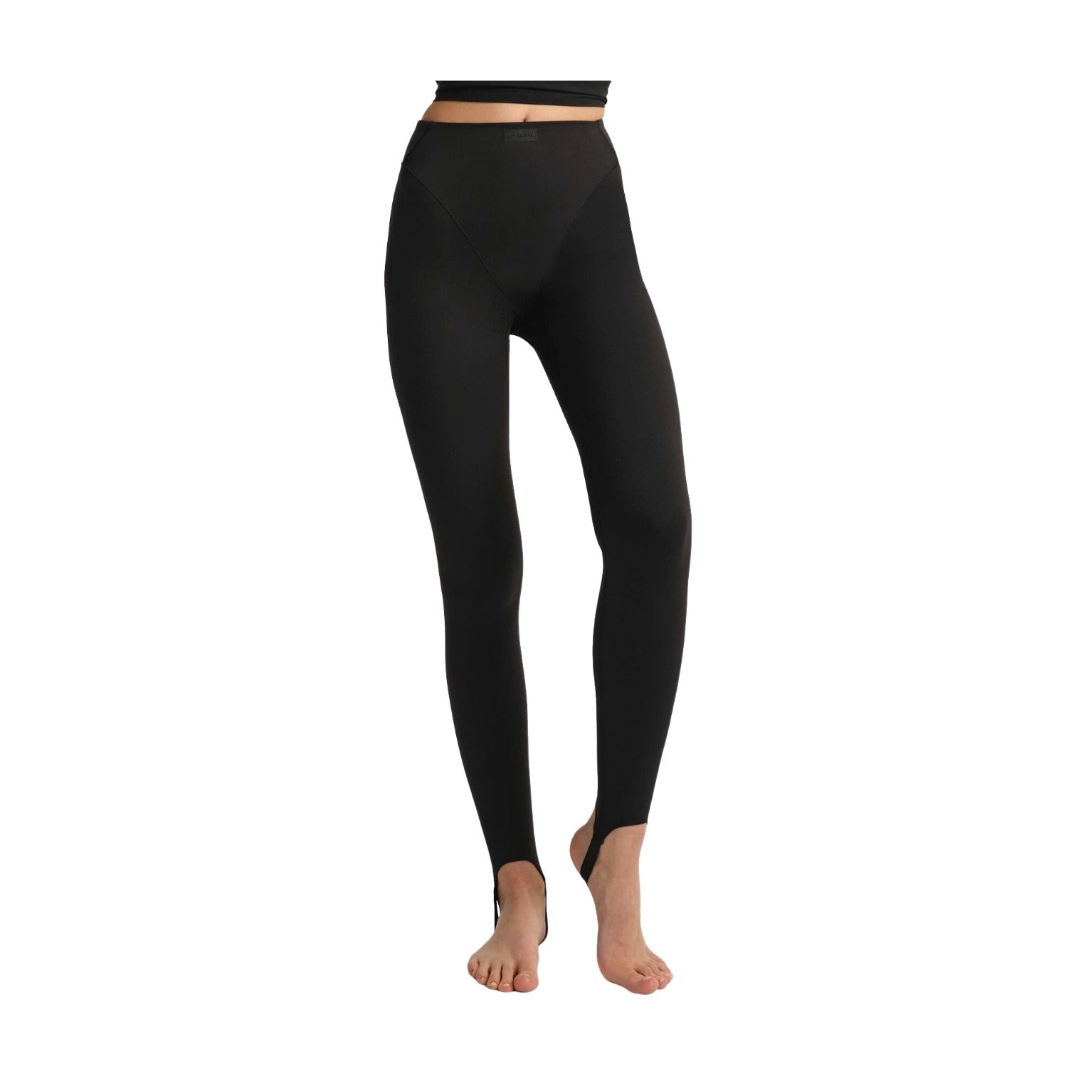 (WMNS) Nike x SKIMS Matte V-Line Stirrup Legging 'Obsidian' PTLEG9696W-OBD