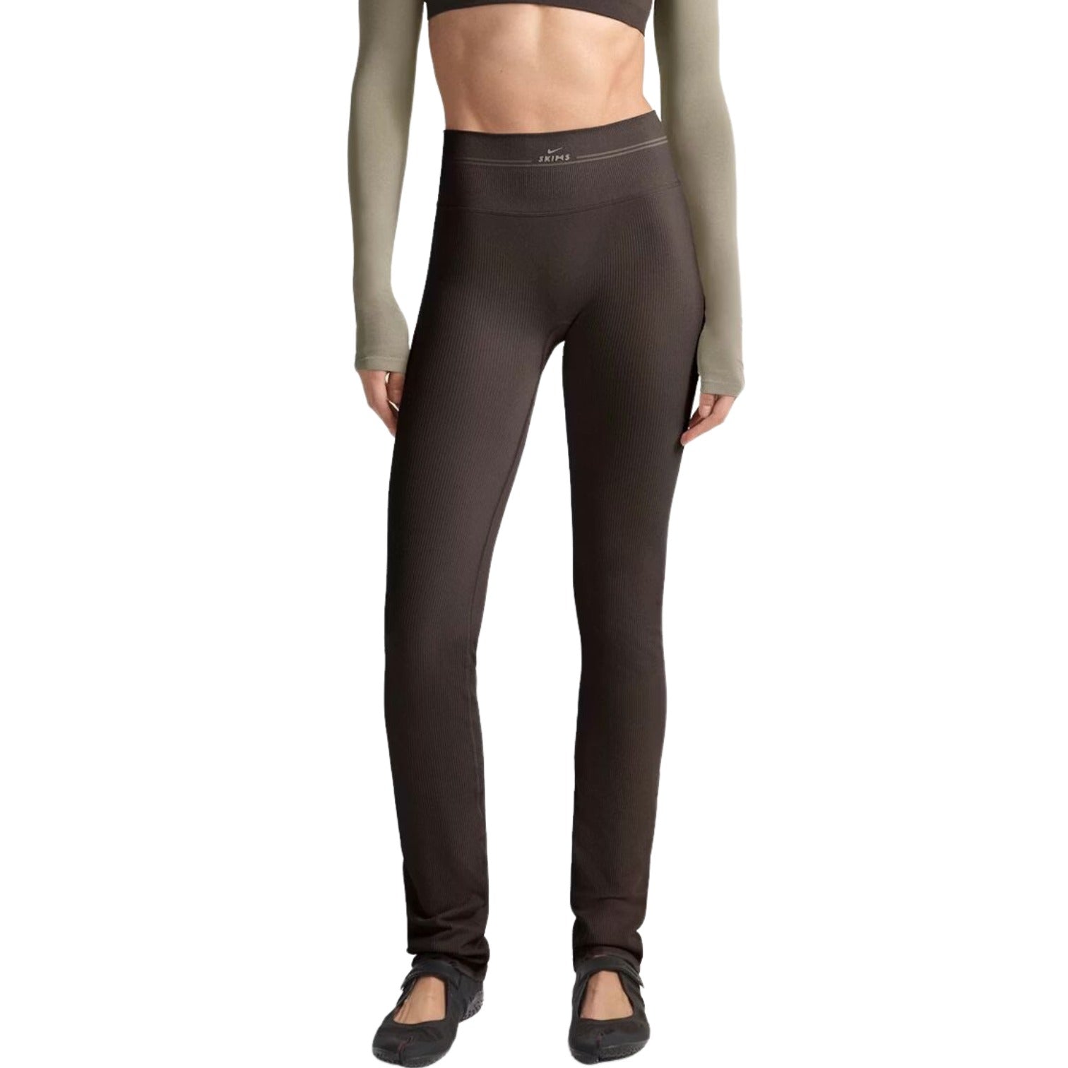 (WMNS) Nike x SKIMS Ribbed Seamless 34" Straight Legging 'Phoenix' PTLEG9722W-PHR