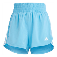 (WMNS) adidas Pacer Training 3-Stripes Woven High-Rise Shorts Asia Sizing 'Light Blue' IS1664