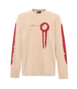 Diesel T-Just Beige Long Sleeve T-Shirt