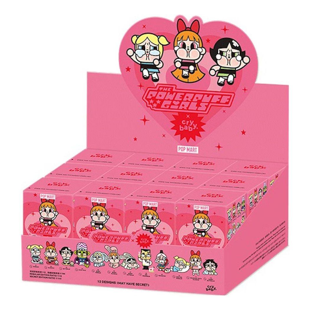 Pop Mart x Powerpuff Girls CryBaby Vinyl Figures Sealed Case (12 Blind Boxes) PPMT-2403-0009
