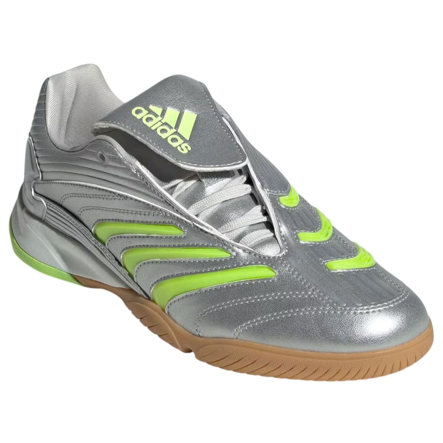 (WMNS) adidas Predator Sala 'Silver Metallic Signal Green' JR1636