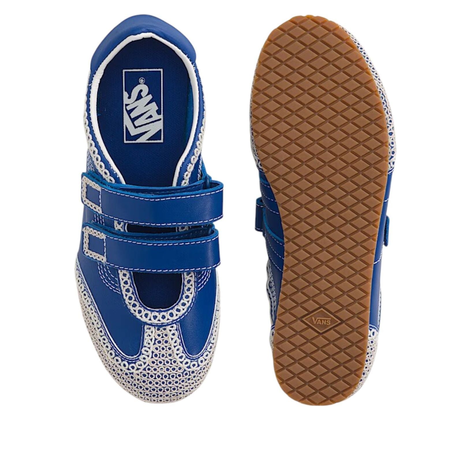 (WMNS) Vans Premium Mary Jane Super Lowpro 'Blue Marshmallow White' VN000D9G7Z2