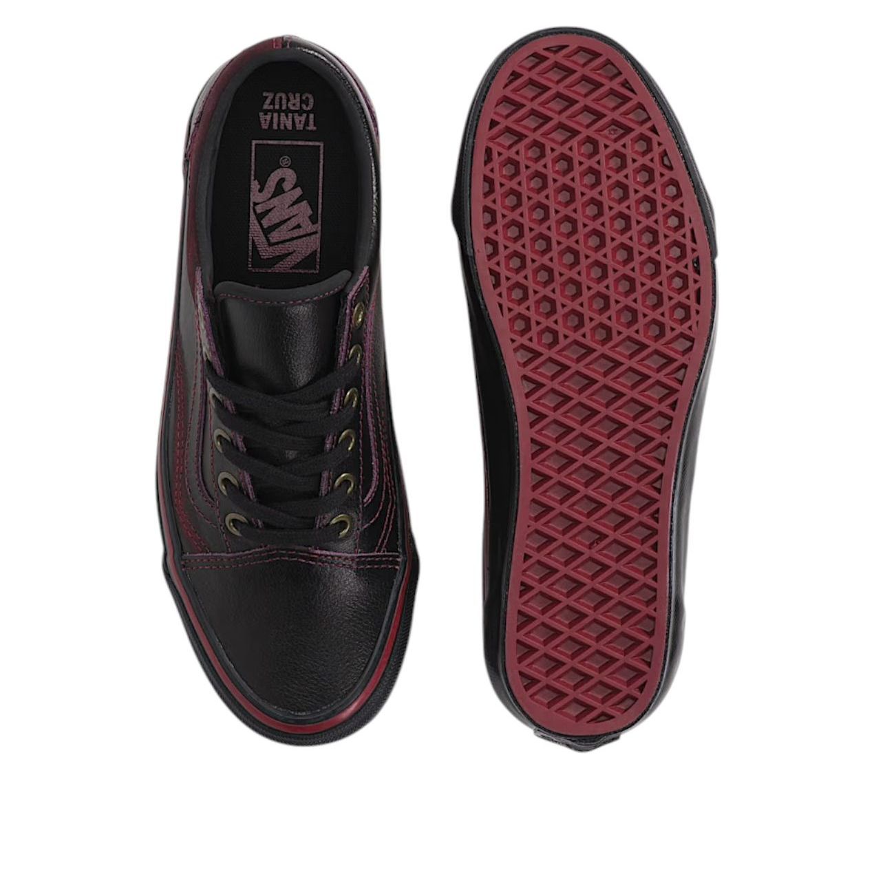 Vans x Tania Cruz Old Skool Premium 'Dark Red Rub-Away' VN000EDAKRK