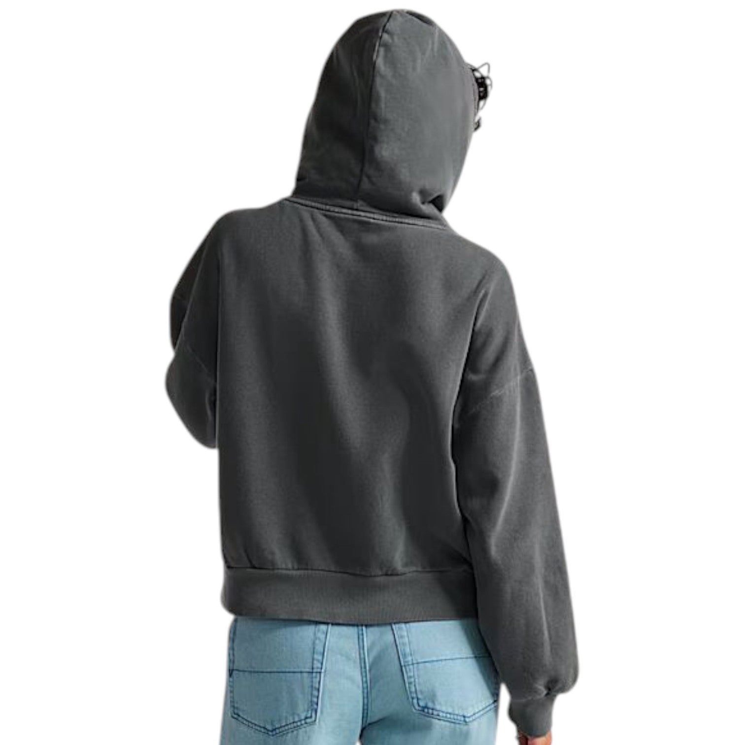 (WMNS) Vans Retro Pullover Hoodie 'Asphalt Grey' VN000MA21O7