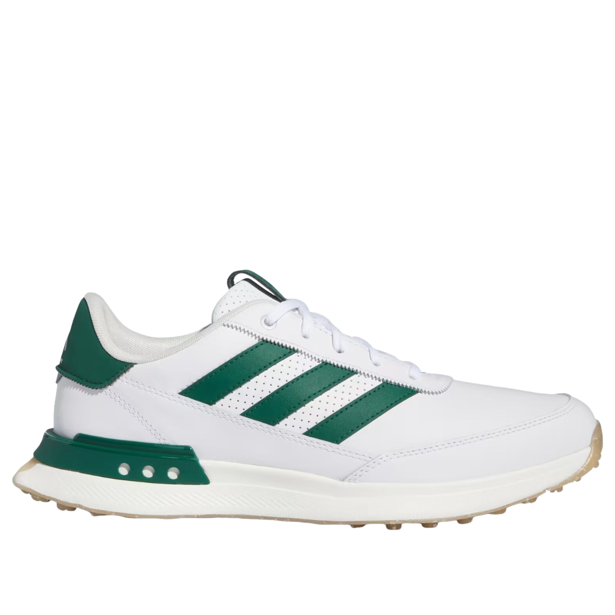 adidas S2G Spikeless Leather 24 Golf 'Cloud White Collegiate Green Gum' IF0299