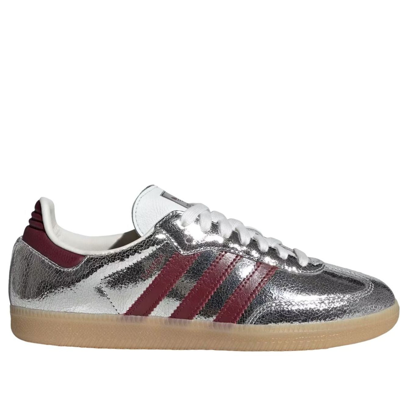 (WMNS) adidas Samba 'Silver Metallic Shadow Red Core White' KI9386