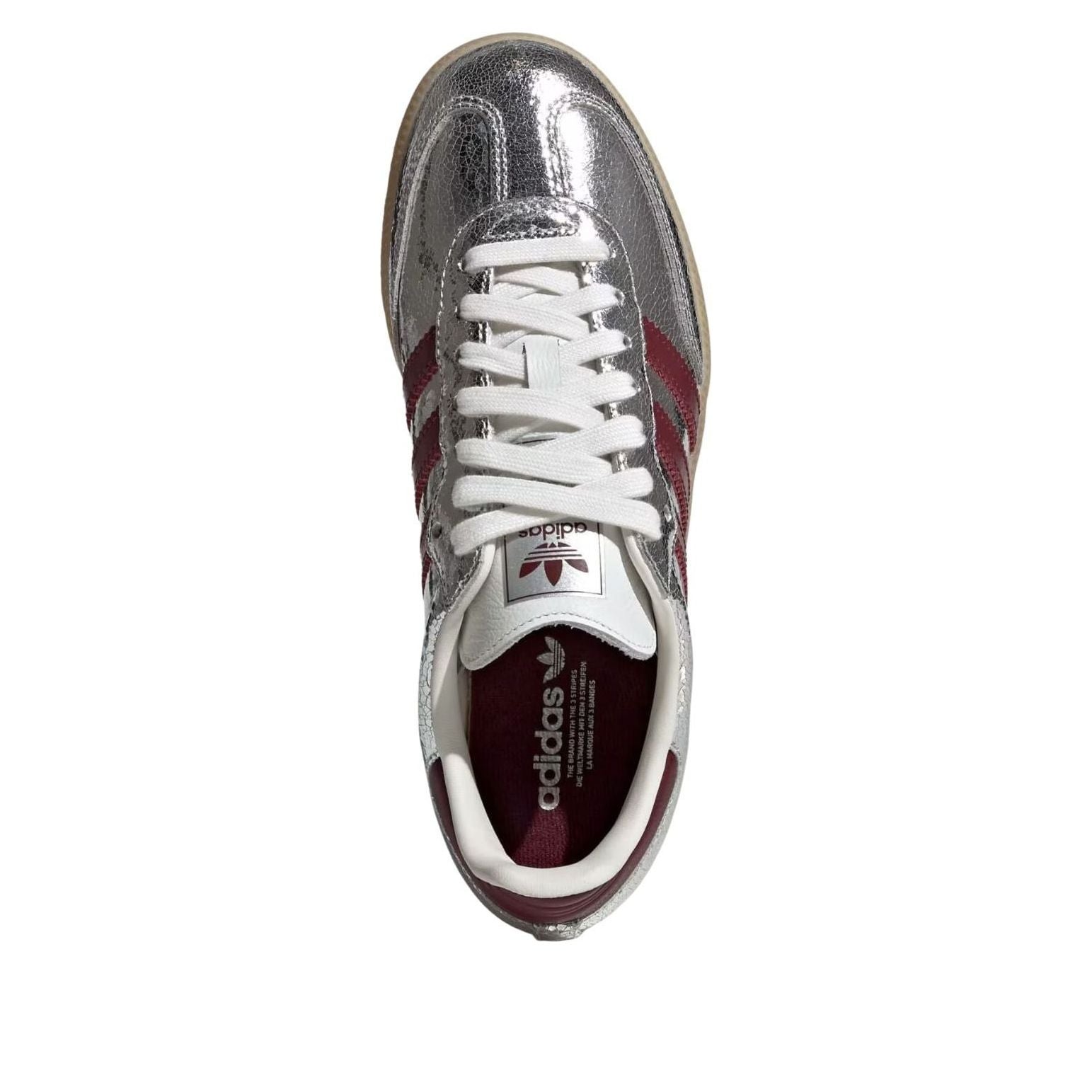 (WMNS) adidas Samba 'Silver Metallic Shadow Red Core White' KI9386