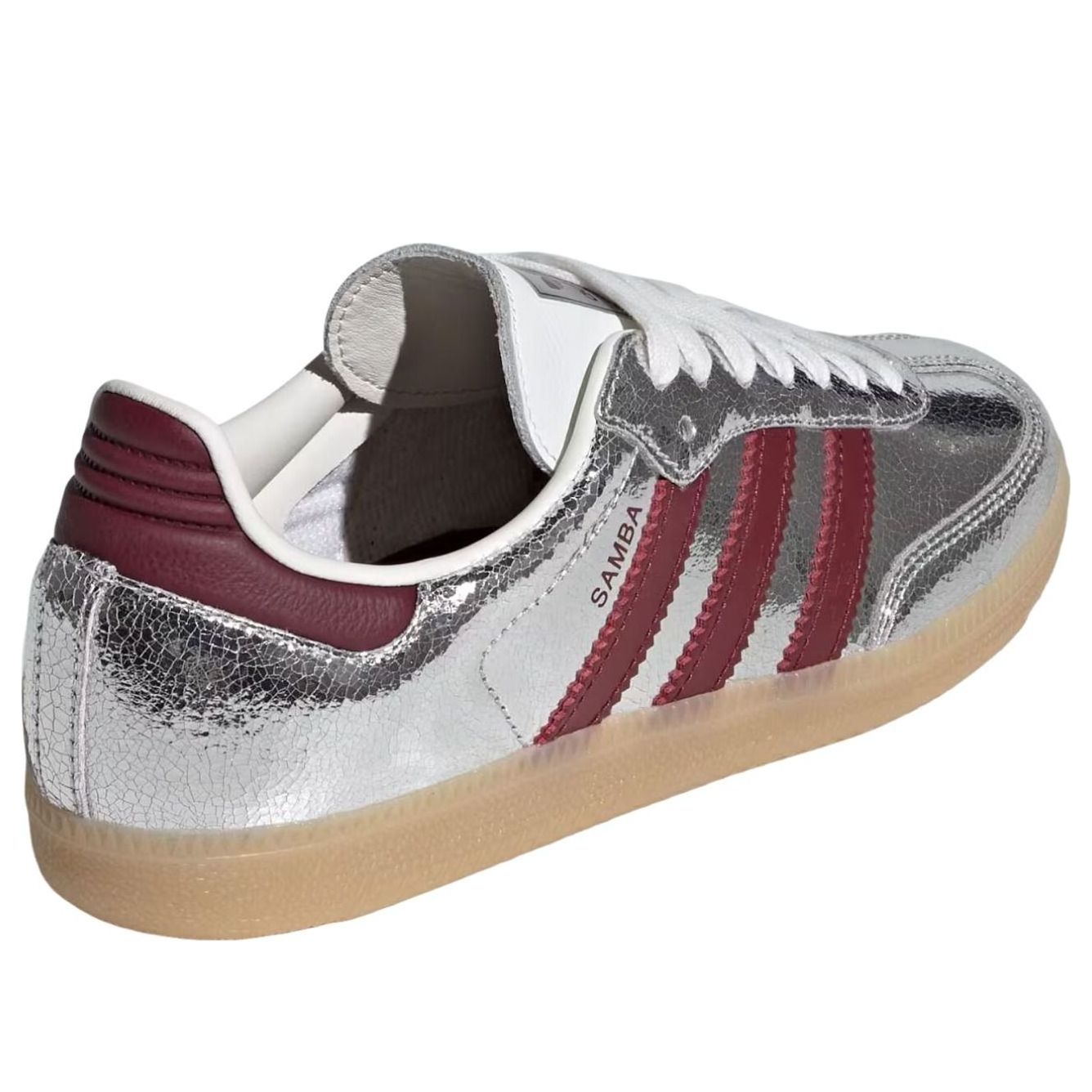 (WMNS) adidas Samba 'Silver Metallic Shadow Red Core White' KI9386
