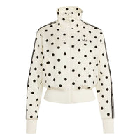(WMNS) adidas Satin Polka Dots TT Track Jacket 'Off White' KV1165