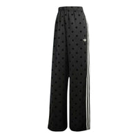 (WMNS) adidas Satin Polka Dots Wide Leg Pant Asia Sizing 'Black' KV1169