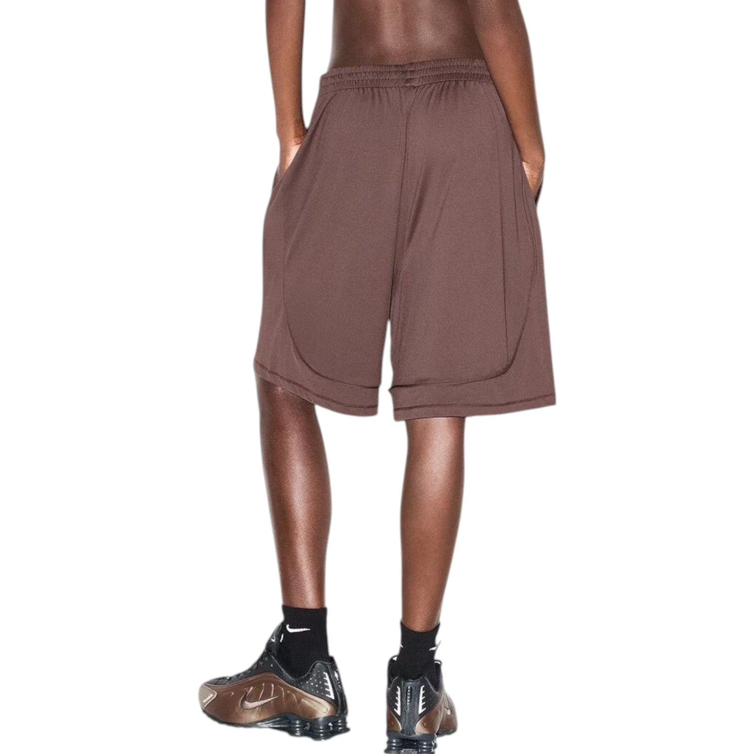 (WMNS) Nike x SKIMS Airy Relaxed Shorts 'Dark Sepia' SHSHO8632W-DSP