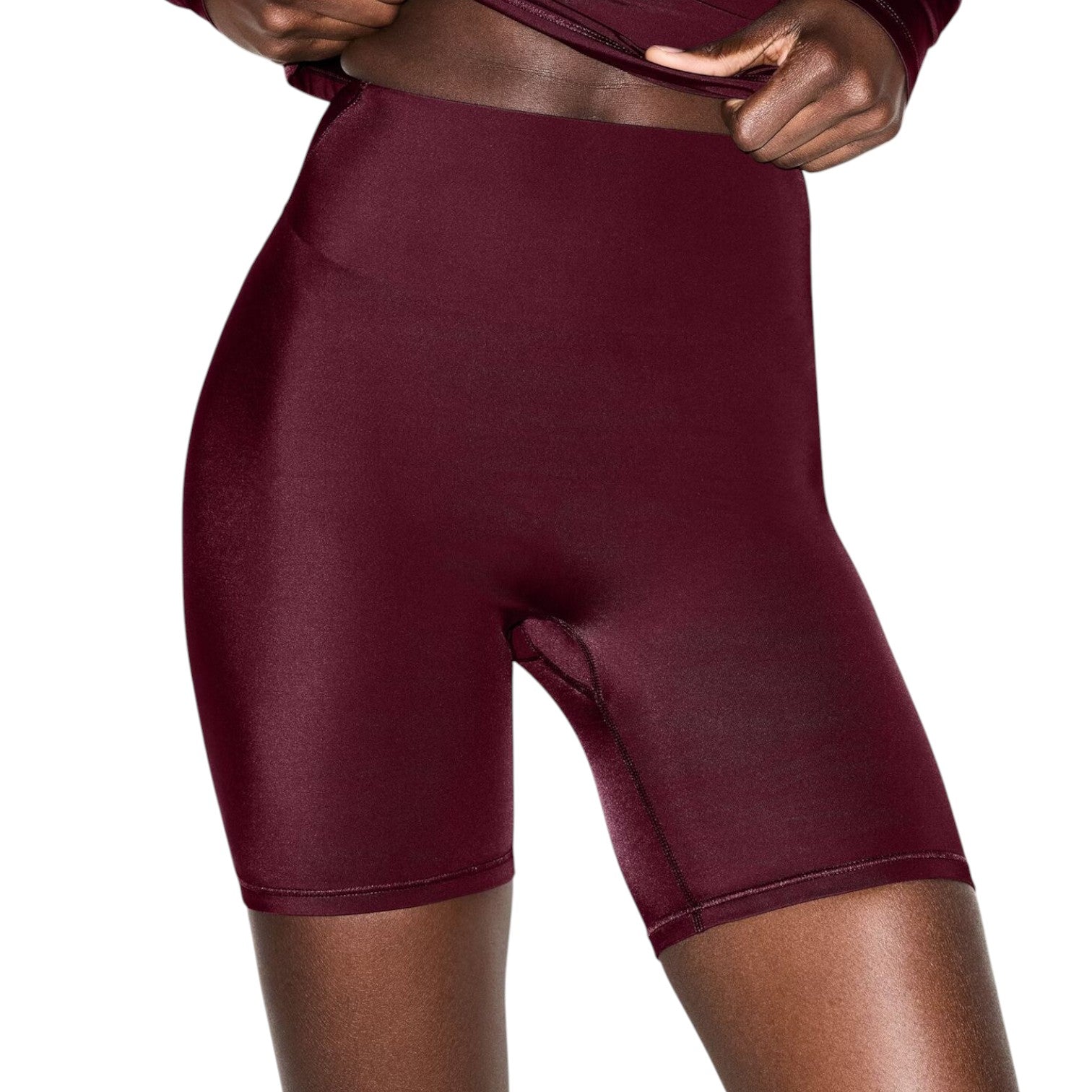 (WMNS) Nike x SKIMS Shine High-Waisted 5" Biker Shorts 'Currant' SHSHO8806W-CUR